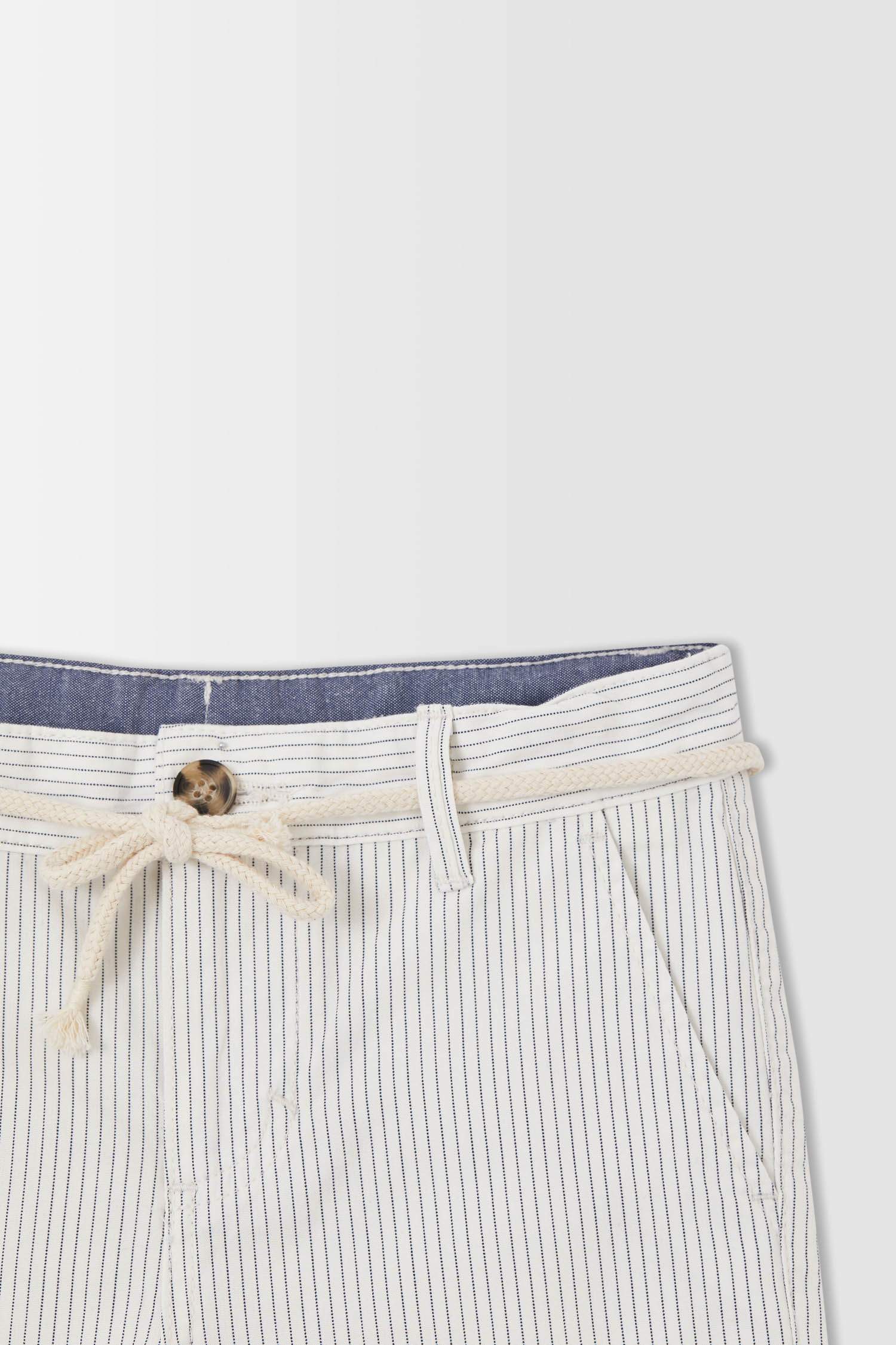 Erkek Çocuk Çizgili Regular Fit Bermuda Şort