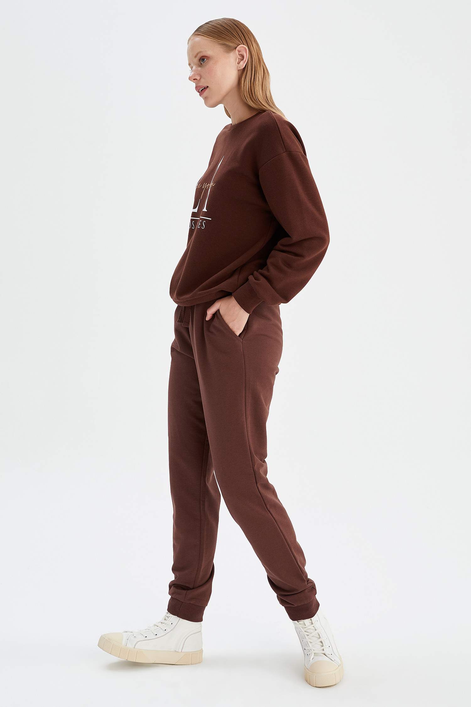 Beli Bağcıklı Cepli Relax Fit Jogger Eşofman Alt