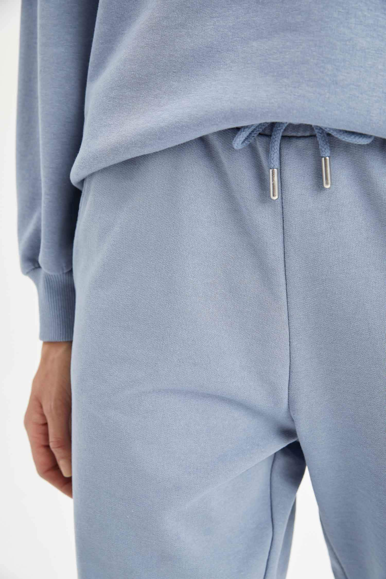 Beli Bağcıklı Relax Fit İçi Yumuşak Tüylü Jogger Eşofman Altı