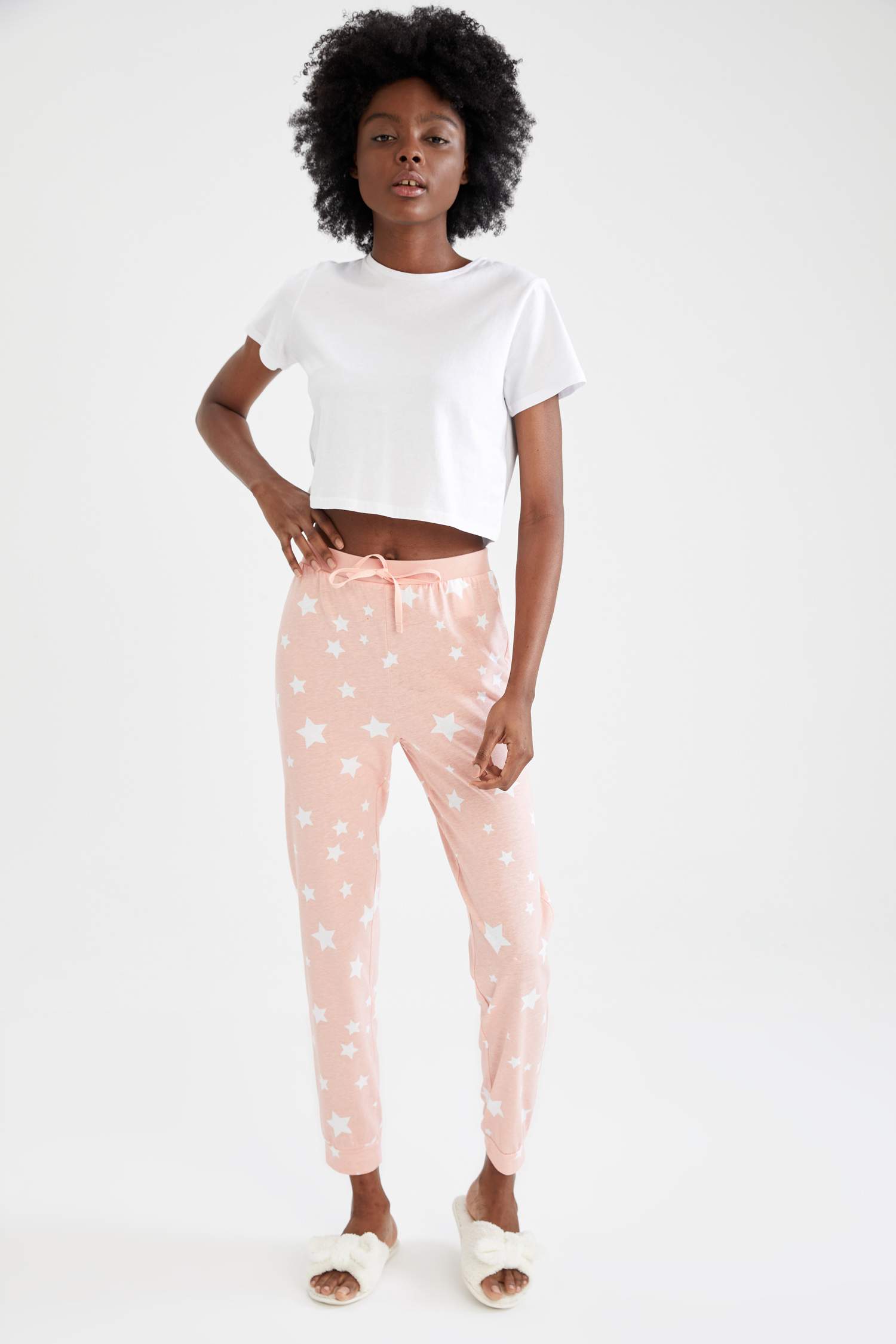 Relax Fit Yıldız Desenli Pijama Altı