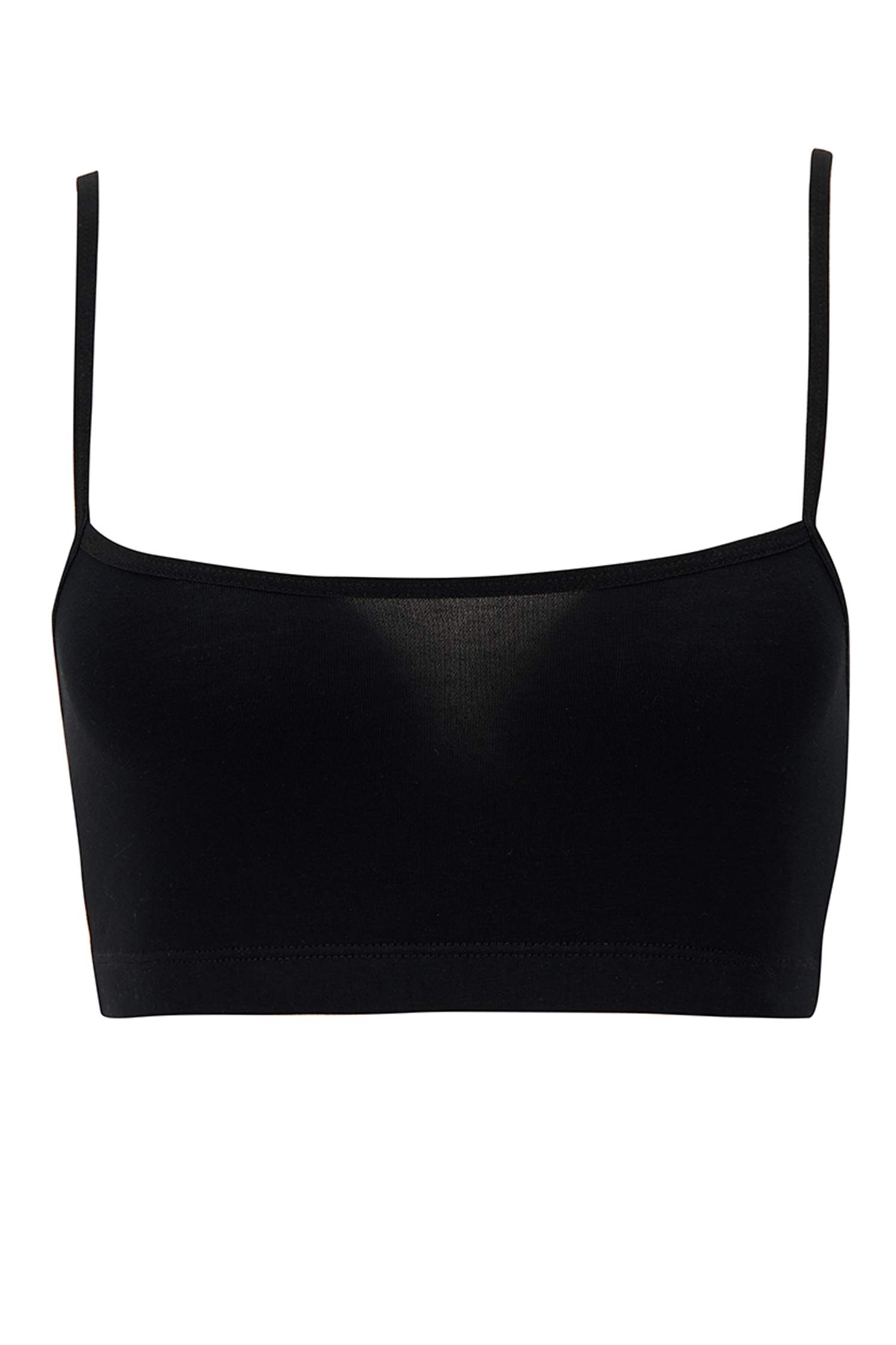 İp Askılı 3'lü Pamuklu Crop Top