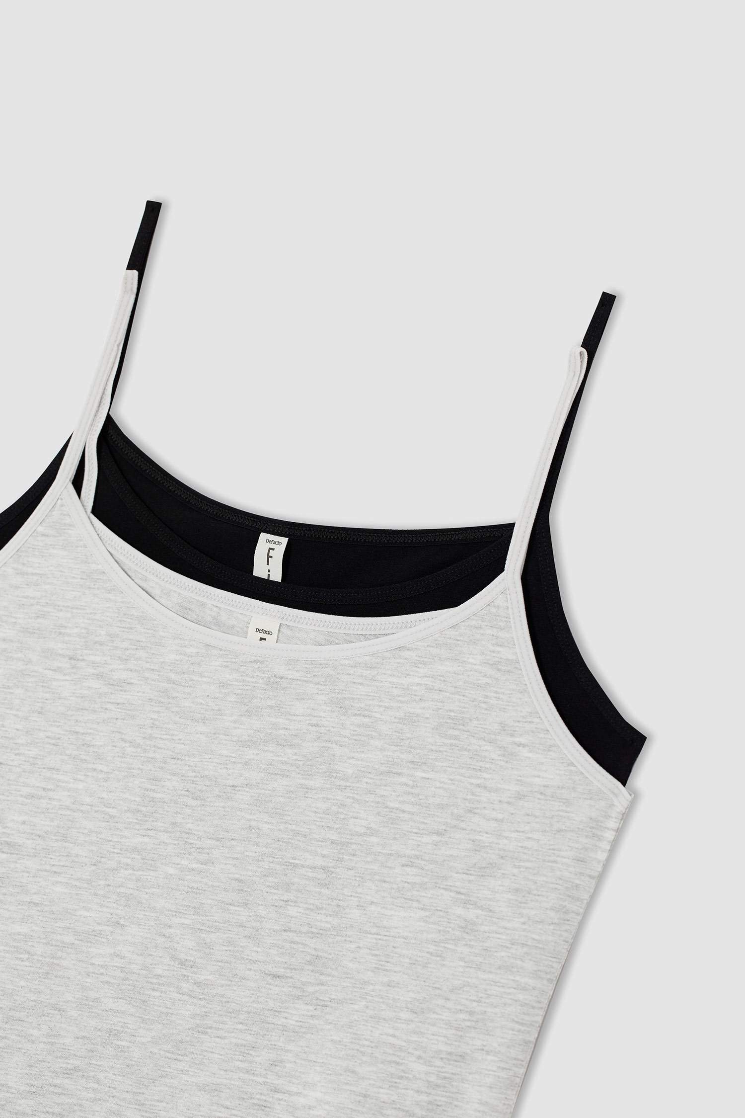 İp Askılı Klasik Slim Fit Pamuklu 2'li Atlet