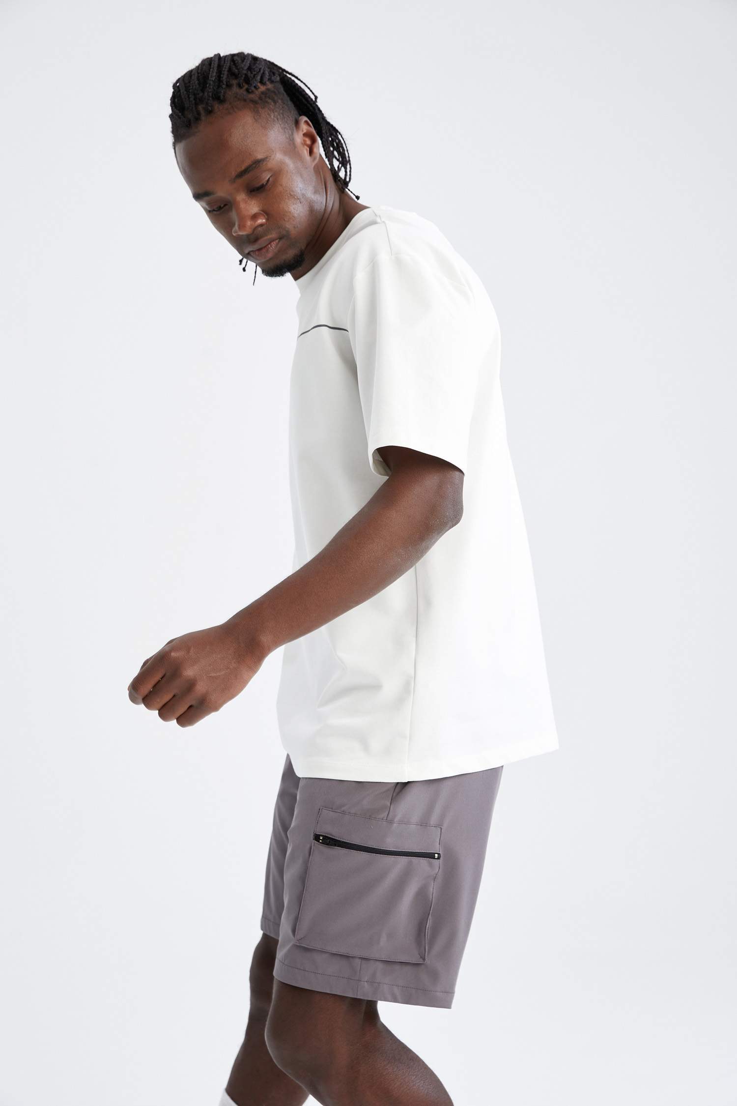 Slim Fit Sporcu Şort