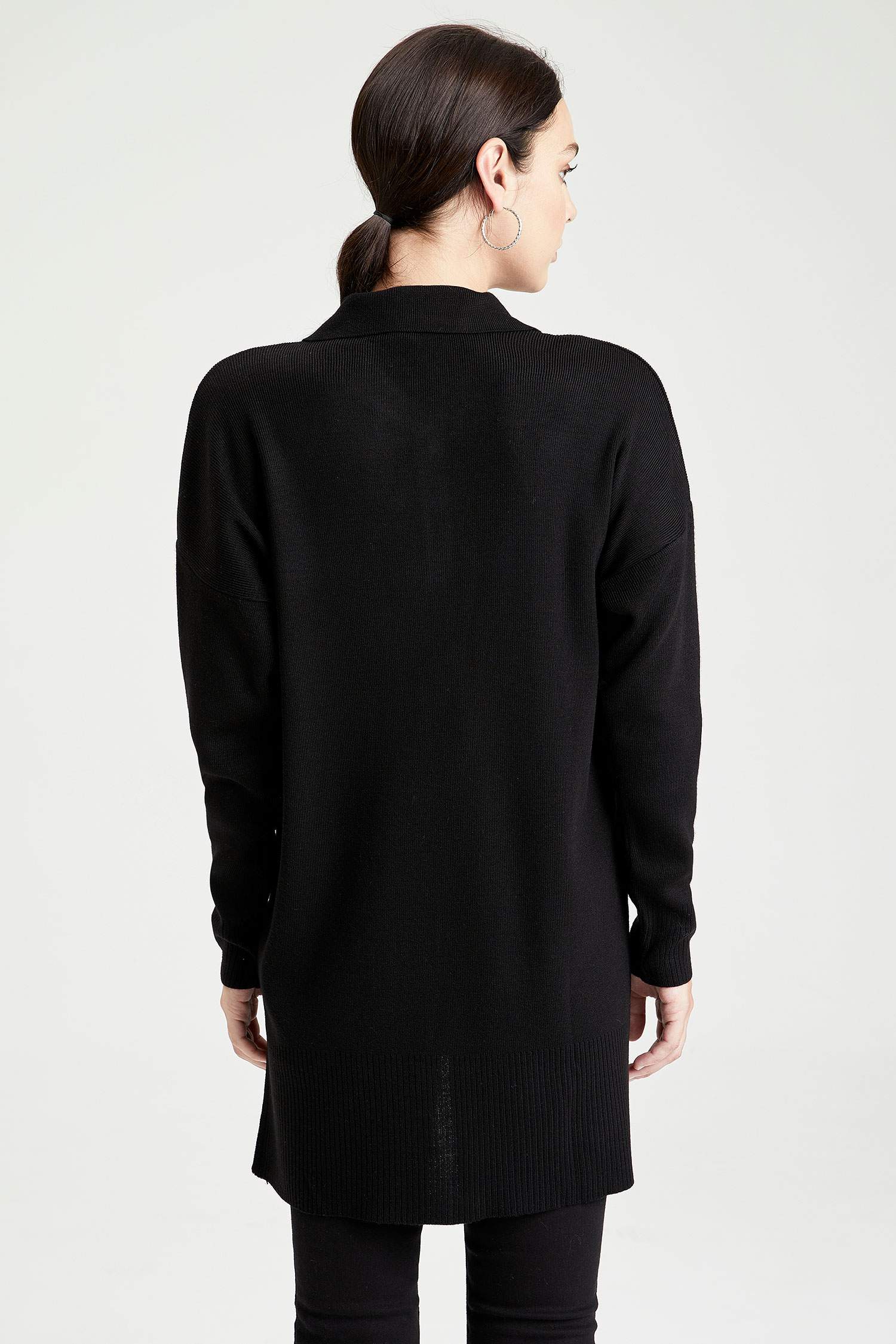 Regular Fit Polo Yaka Triko Tunik