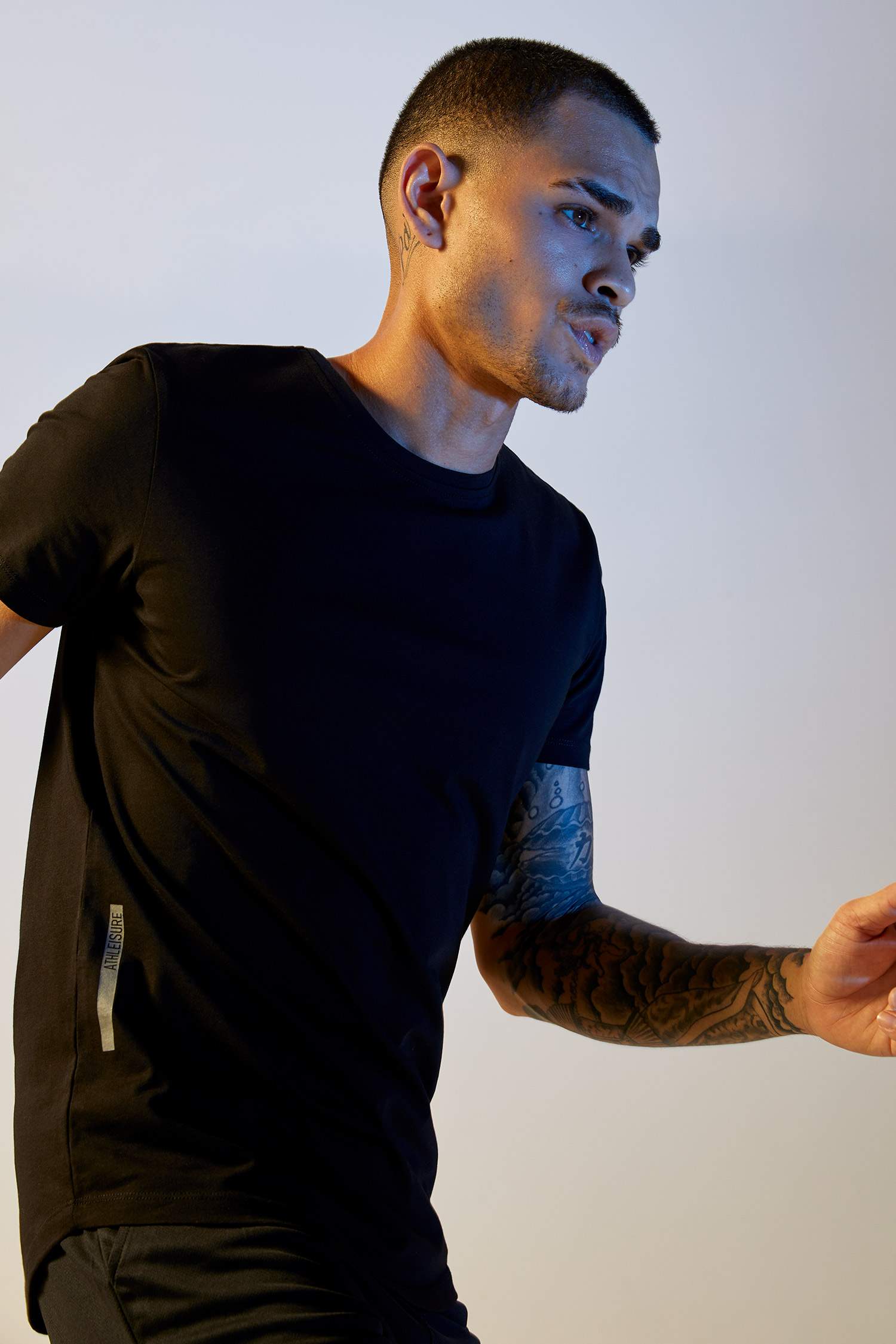 Slim Fit Bisiklet Yaka Kısa Kollu Spor Tişört