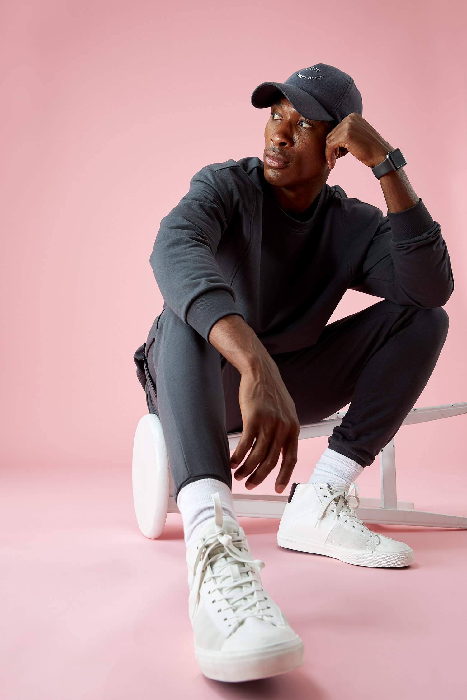 Oversize Fit Bisiklet Yaka Basic Sweatshirt