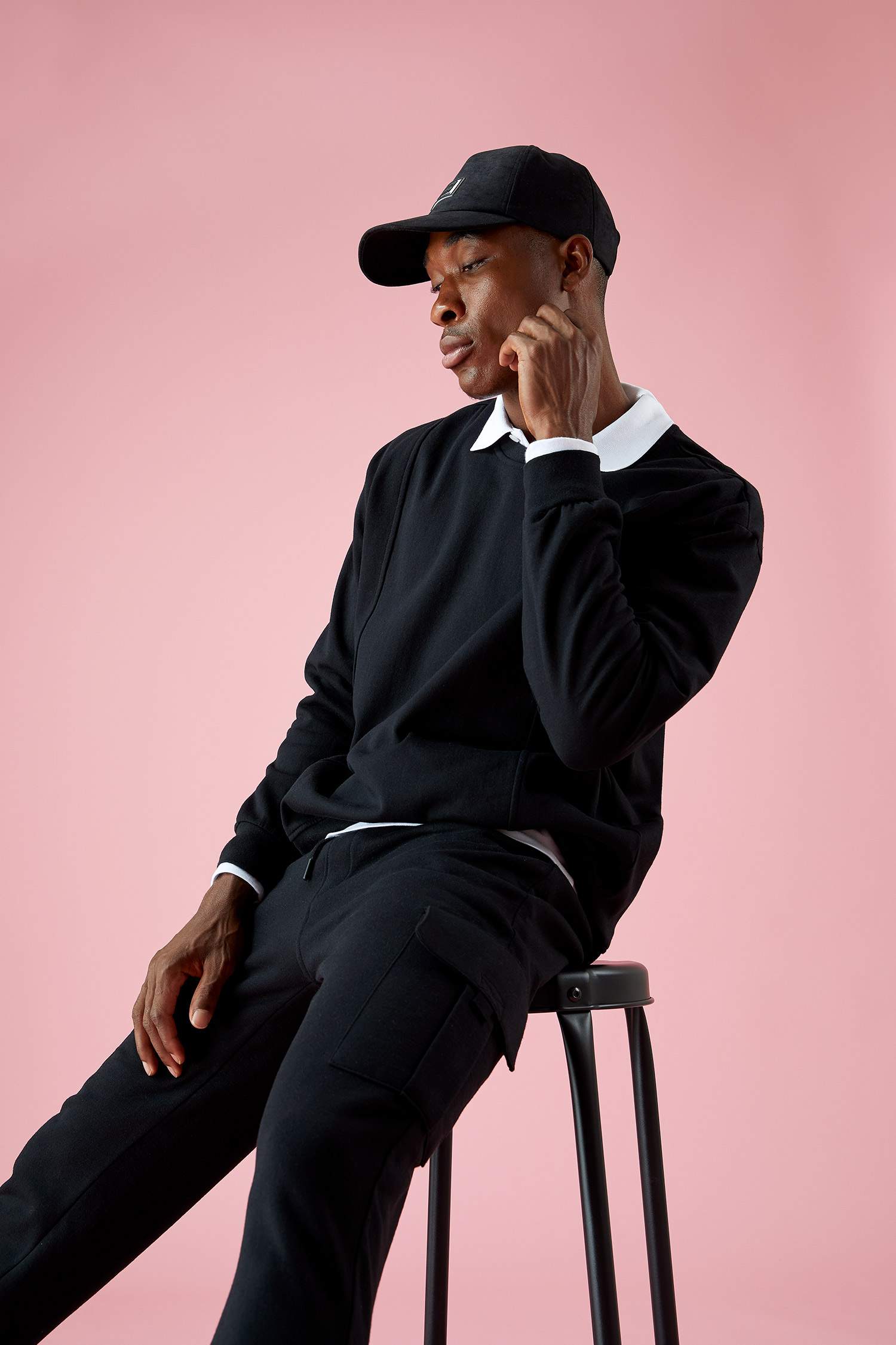 Oversize Fit Bisiklet Yaka Basic Sweatshirt