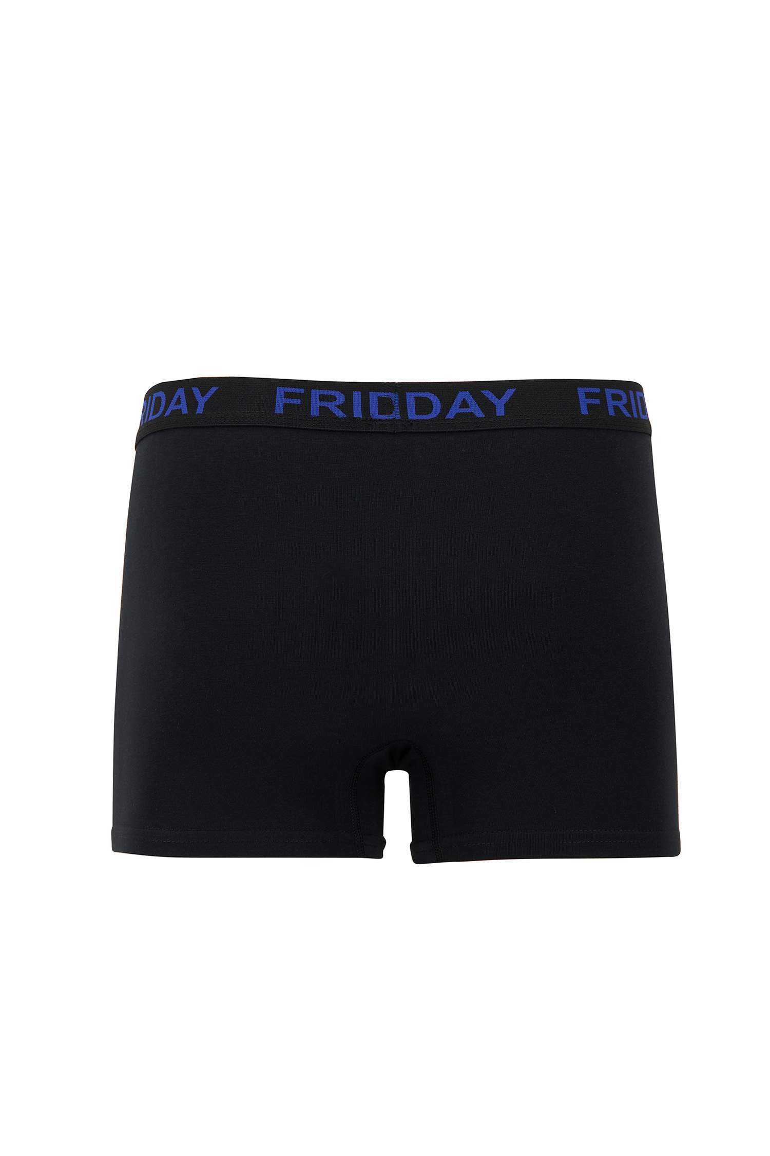 Slim Fit Slogan Baskılı Esnek Kumaş 7'li Boxer