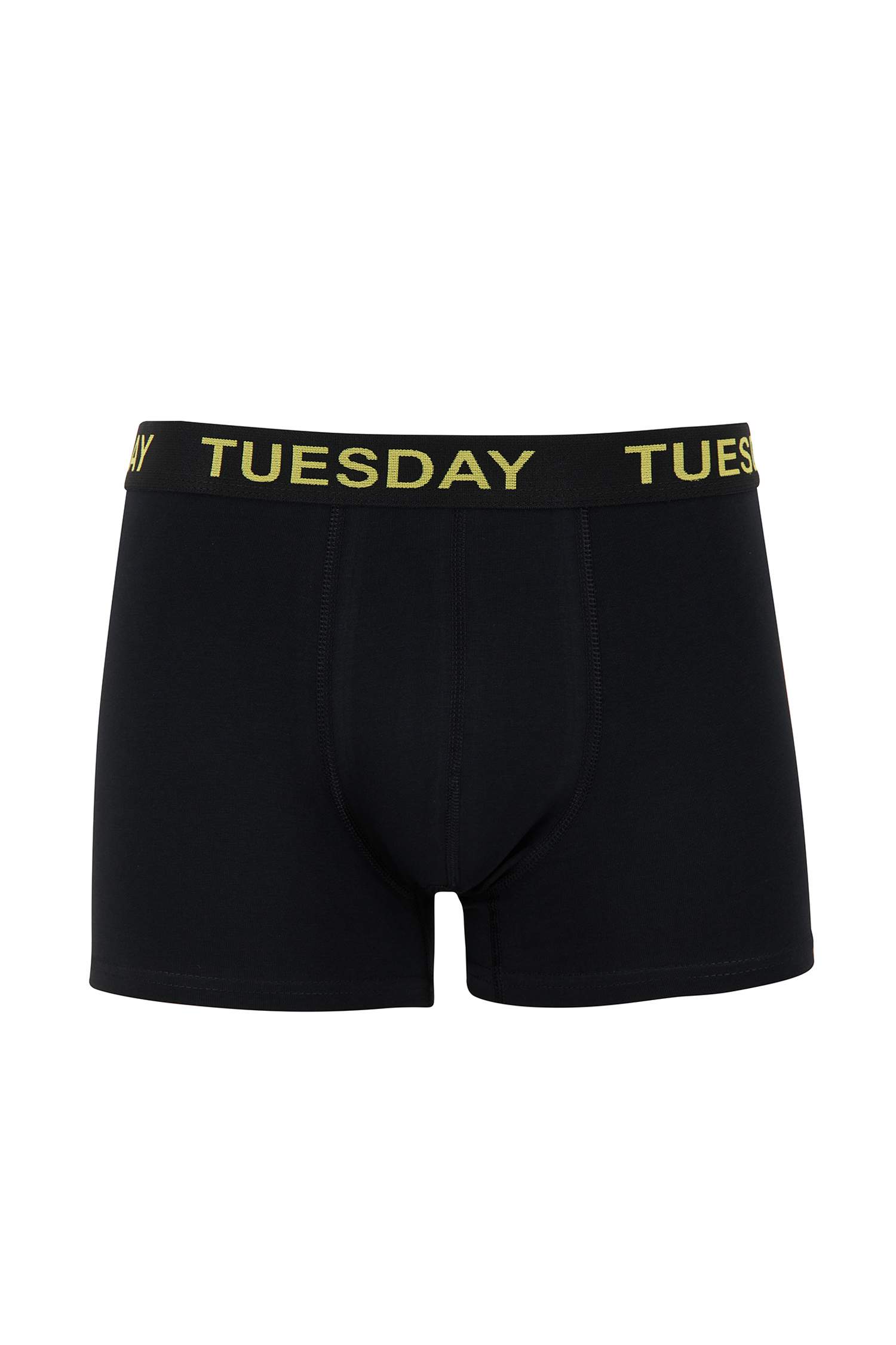 Slim Fit Slogan Baskılı Esnek Kumaş 7'li Boxer
