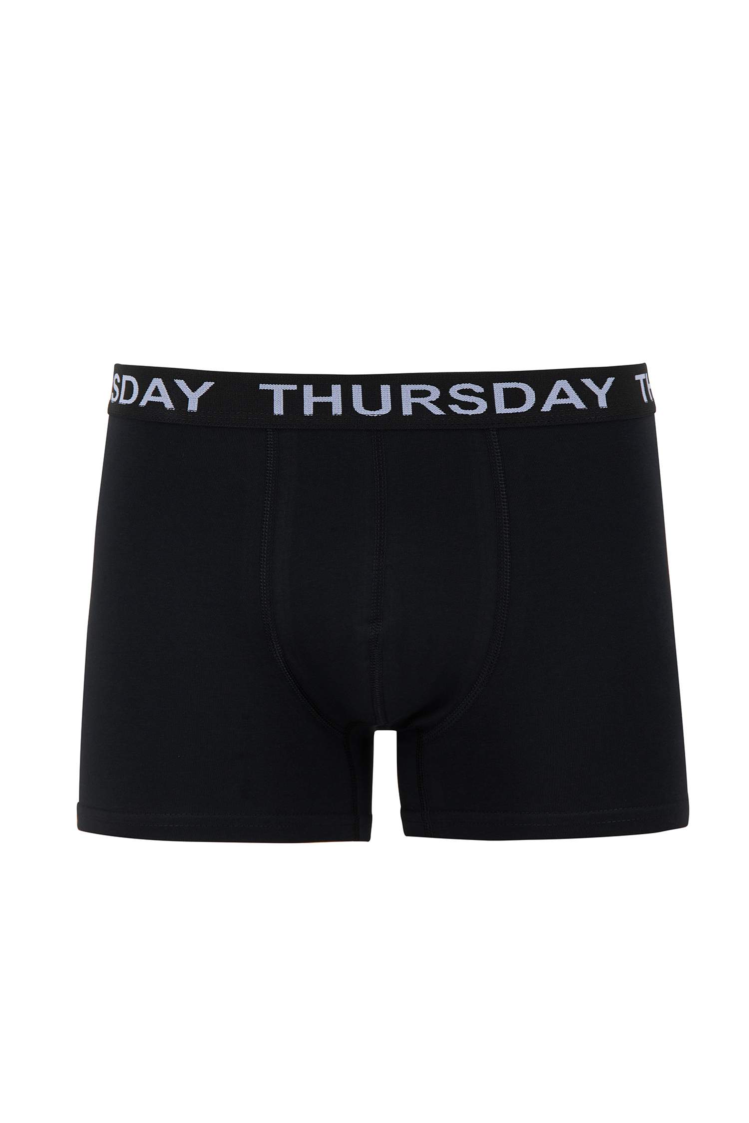 Slim Fit Slogan Baskılı Esnek Kumaş 7'li Boxer