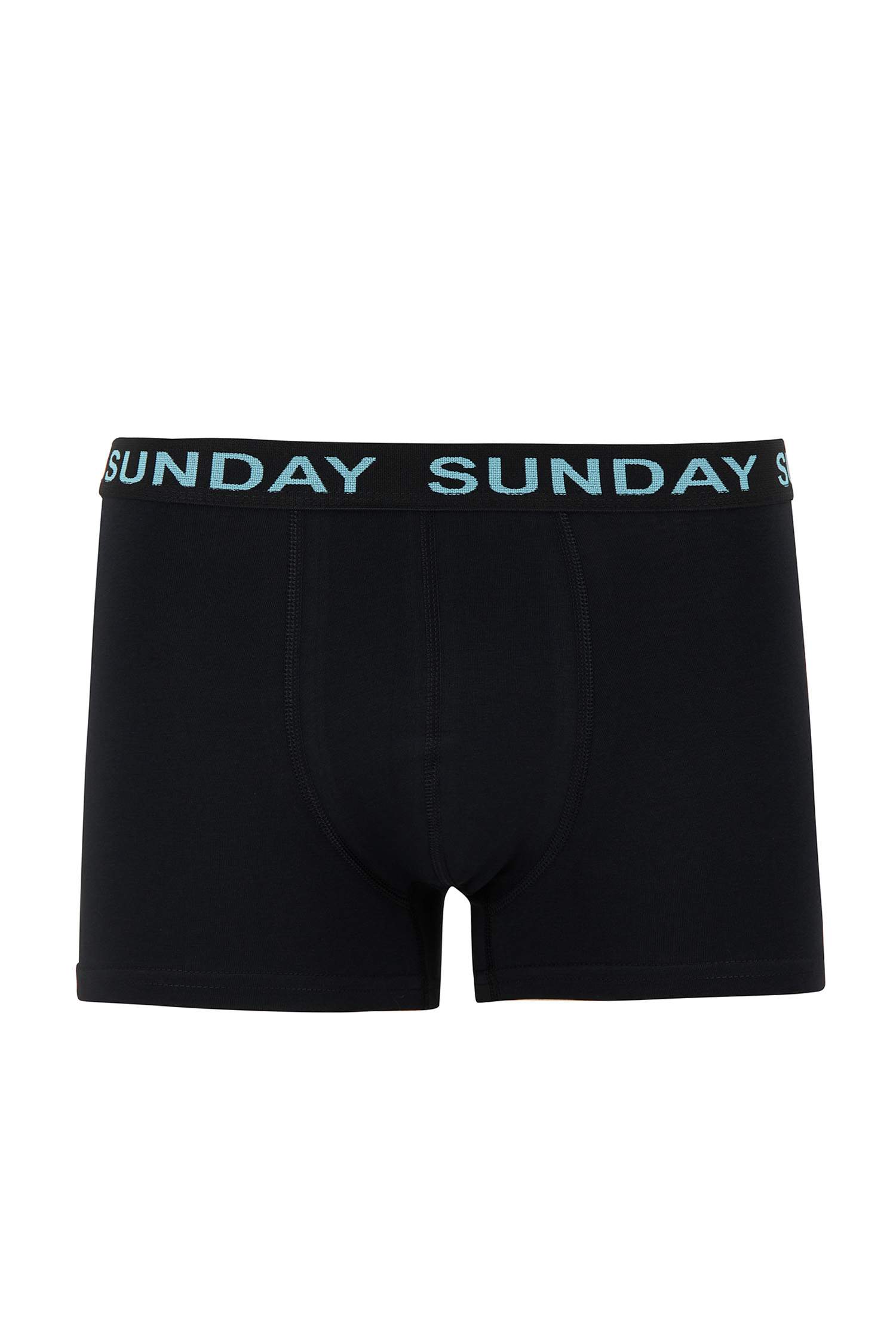 Slim Fit Slogan Baskılı Esnek Kumaş 7'li Boxer