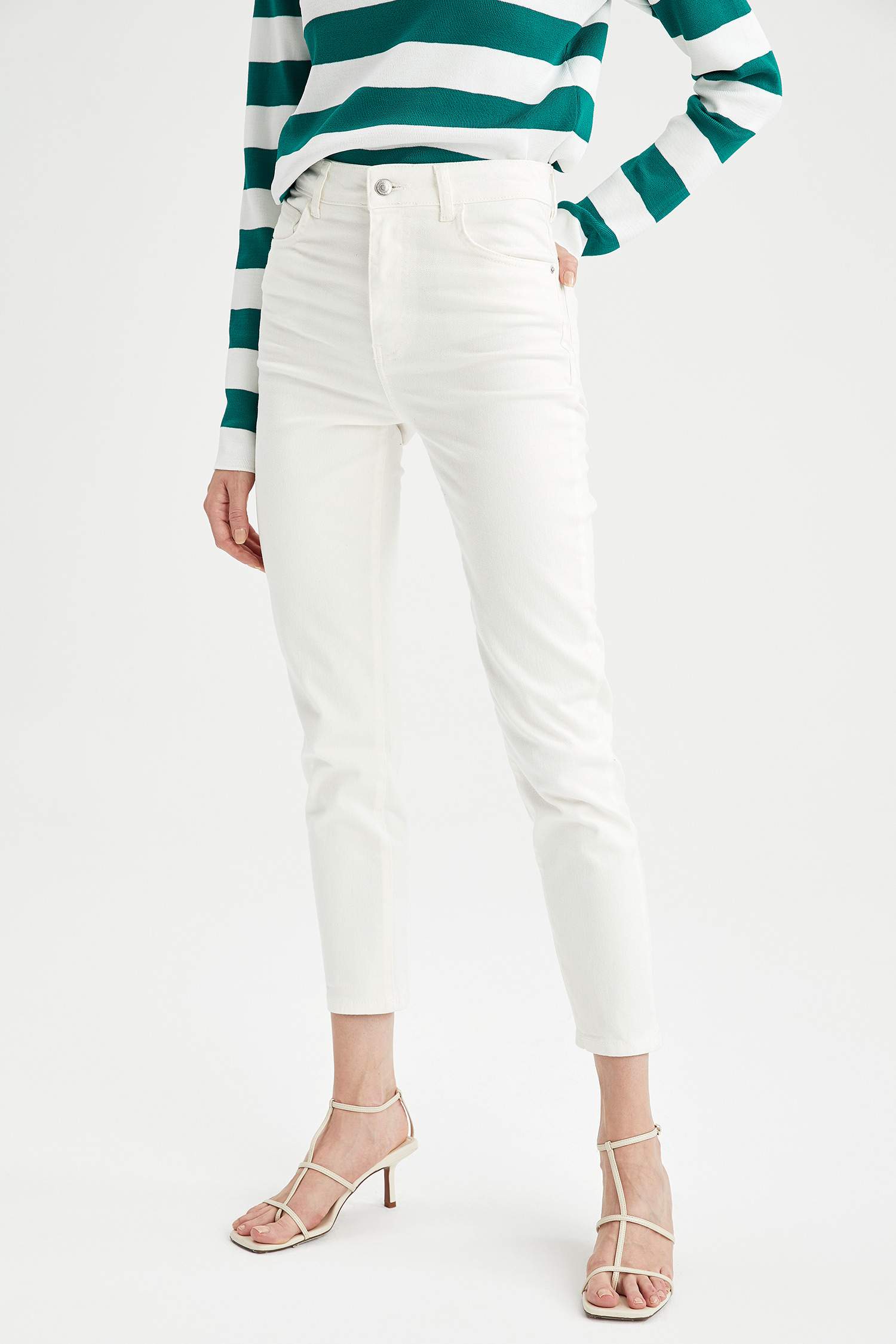 Mom Fit Gabardin Pantolon