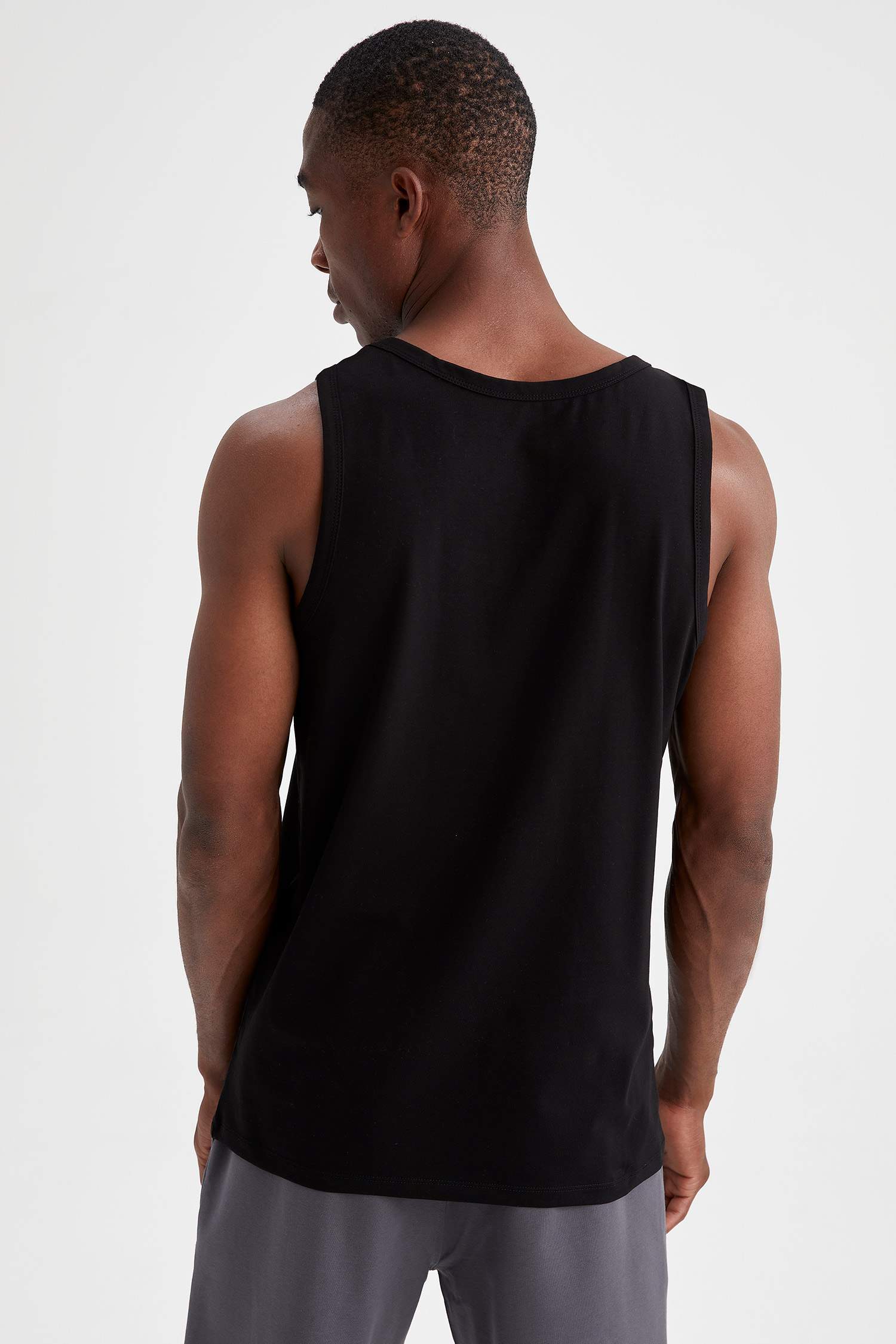 Slim Fit U Yaka 2'li Atlet