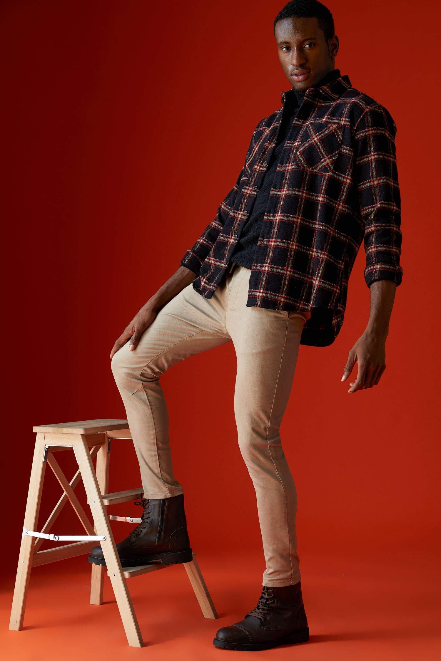 Jogger Fit Beli Bağcıklı Chino Pantolon