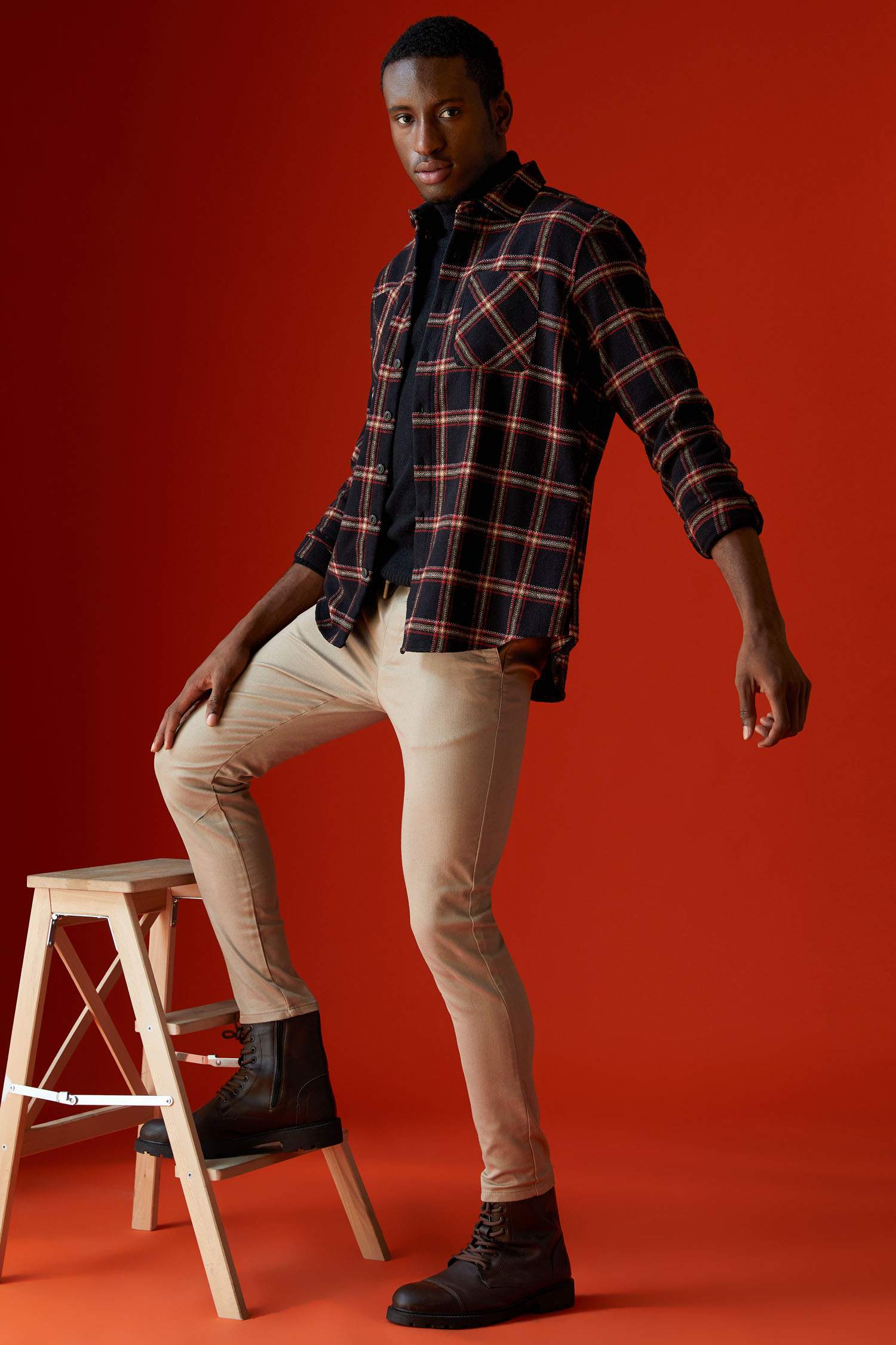 Jogger Fit Beli Bağcıklı Chino Pantolon