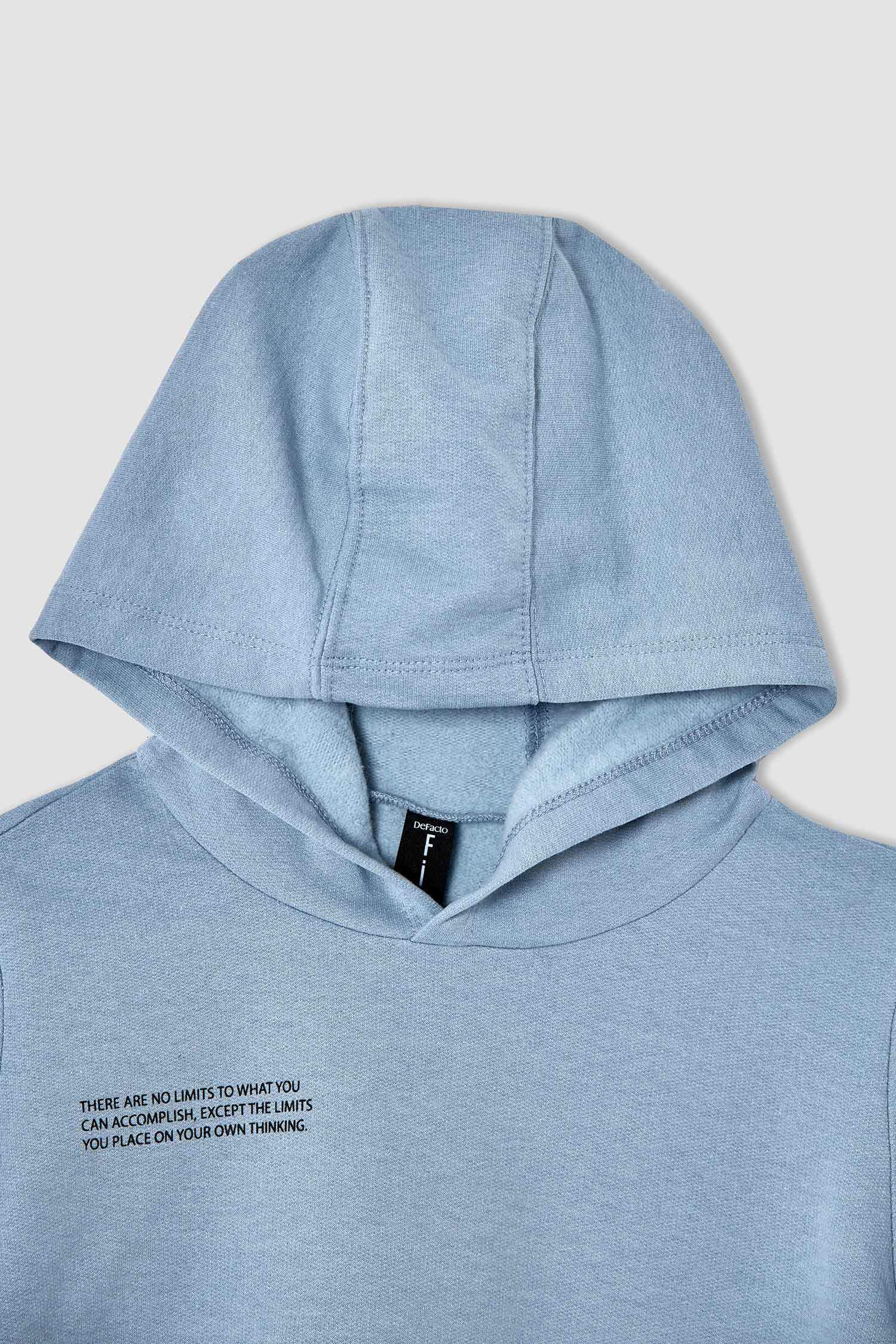 Erkek Çocuk Regular Fit Baskılı Kapüşonlu Sweatshirt