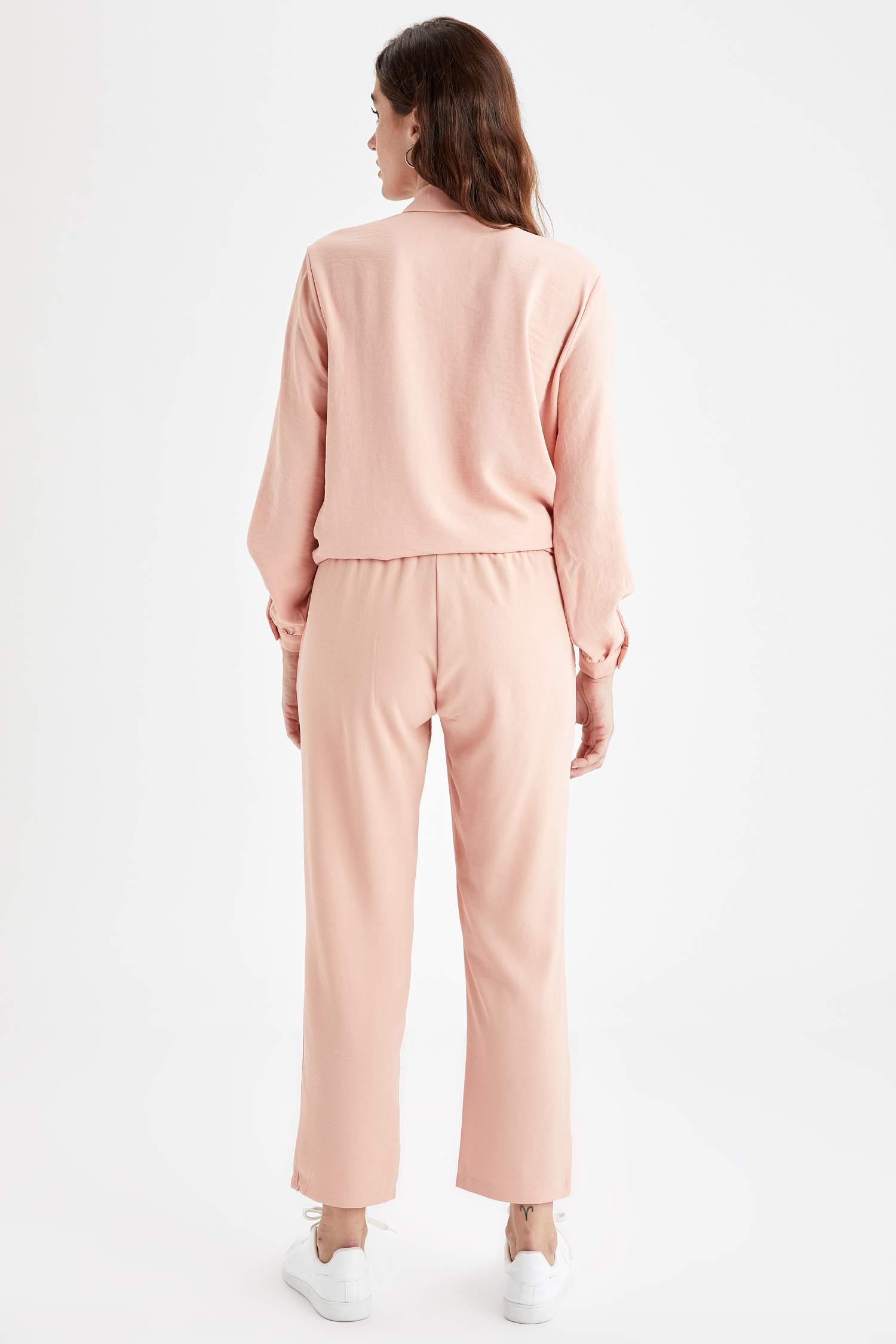 Carrot Fit Esnek Belli Dokuma Pantolon