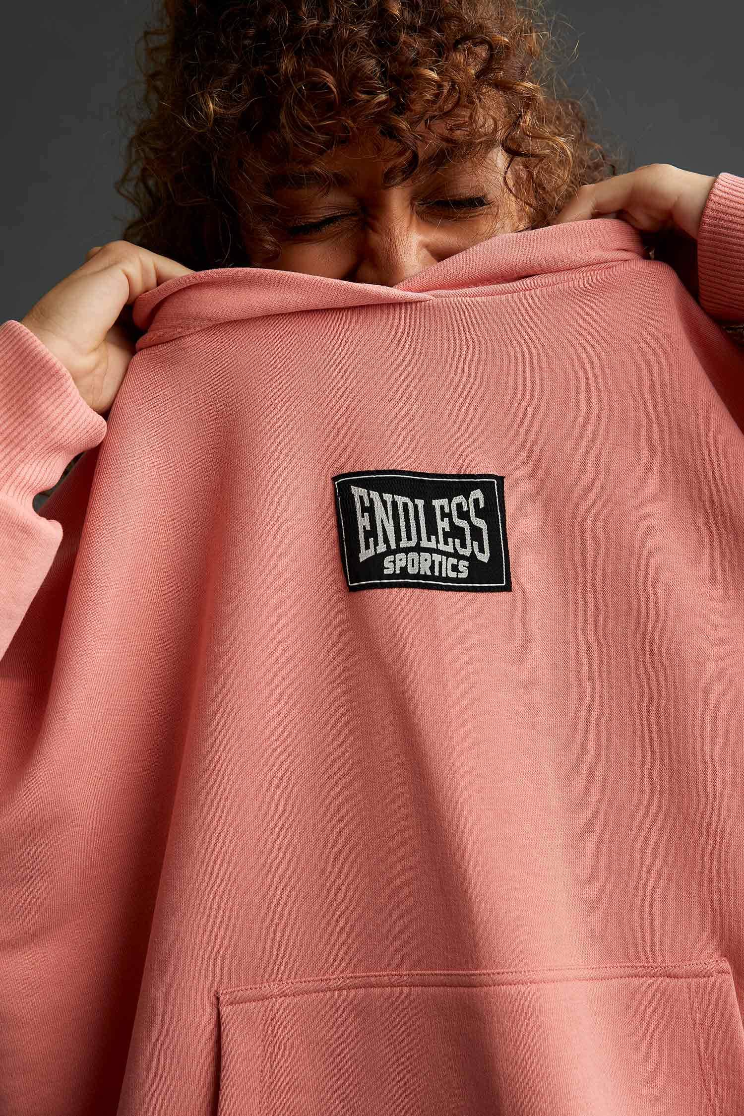 Oversize Fit Sırt Baskılı Kapüşonlu Spor Sweatshirt