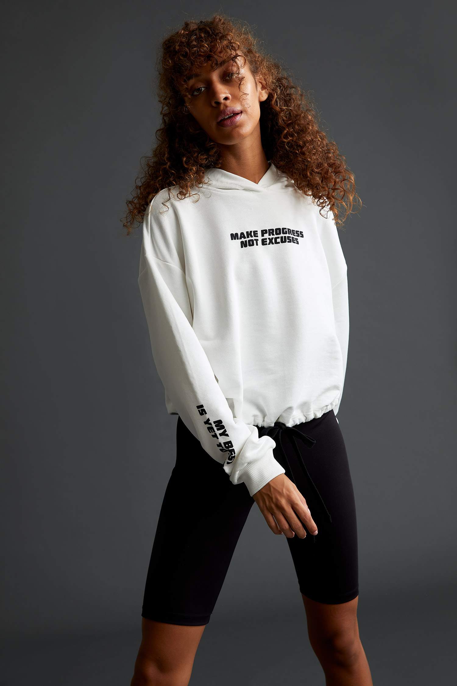 Baskılı Regular Fit Kapüşonlu Sweatshirt