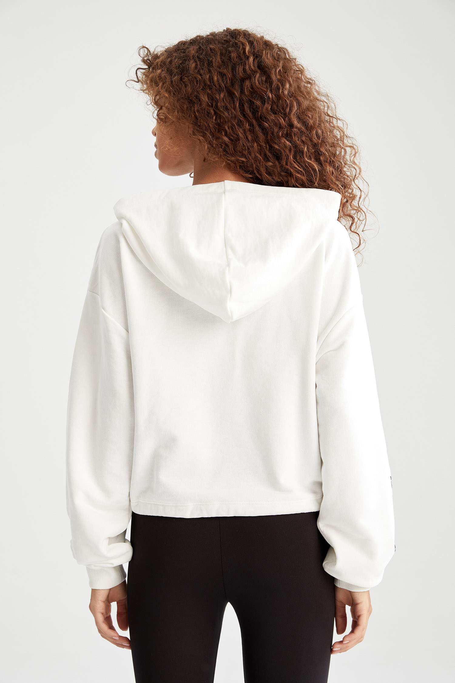 Baskılı Regular Fit Kapüşonlu Sweatshirt