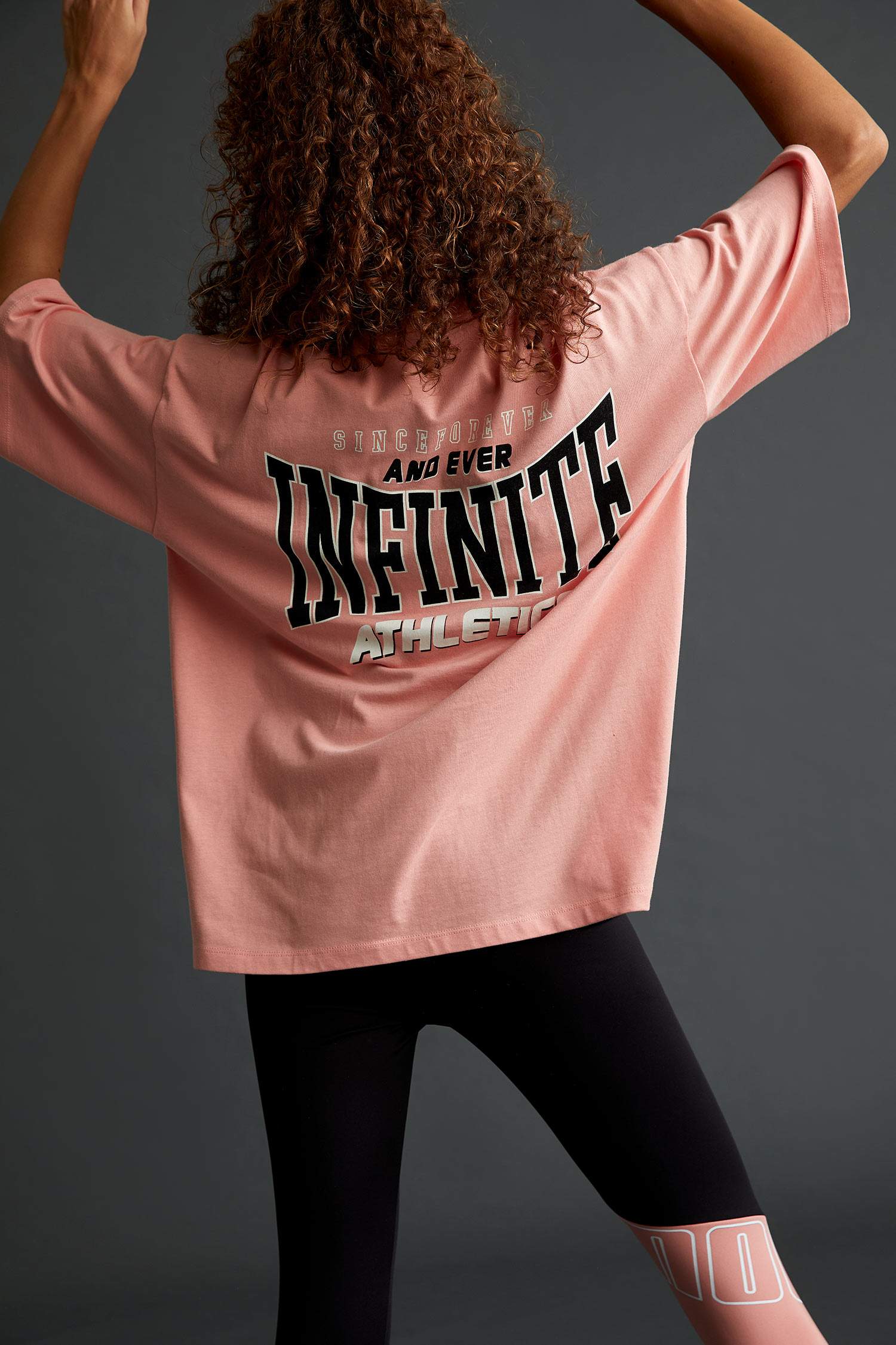 Oversize Fit Baskılı Kısa Kollu Tişört