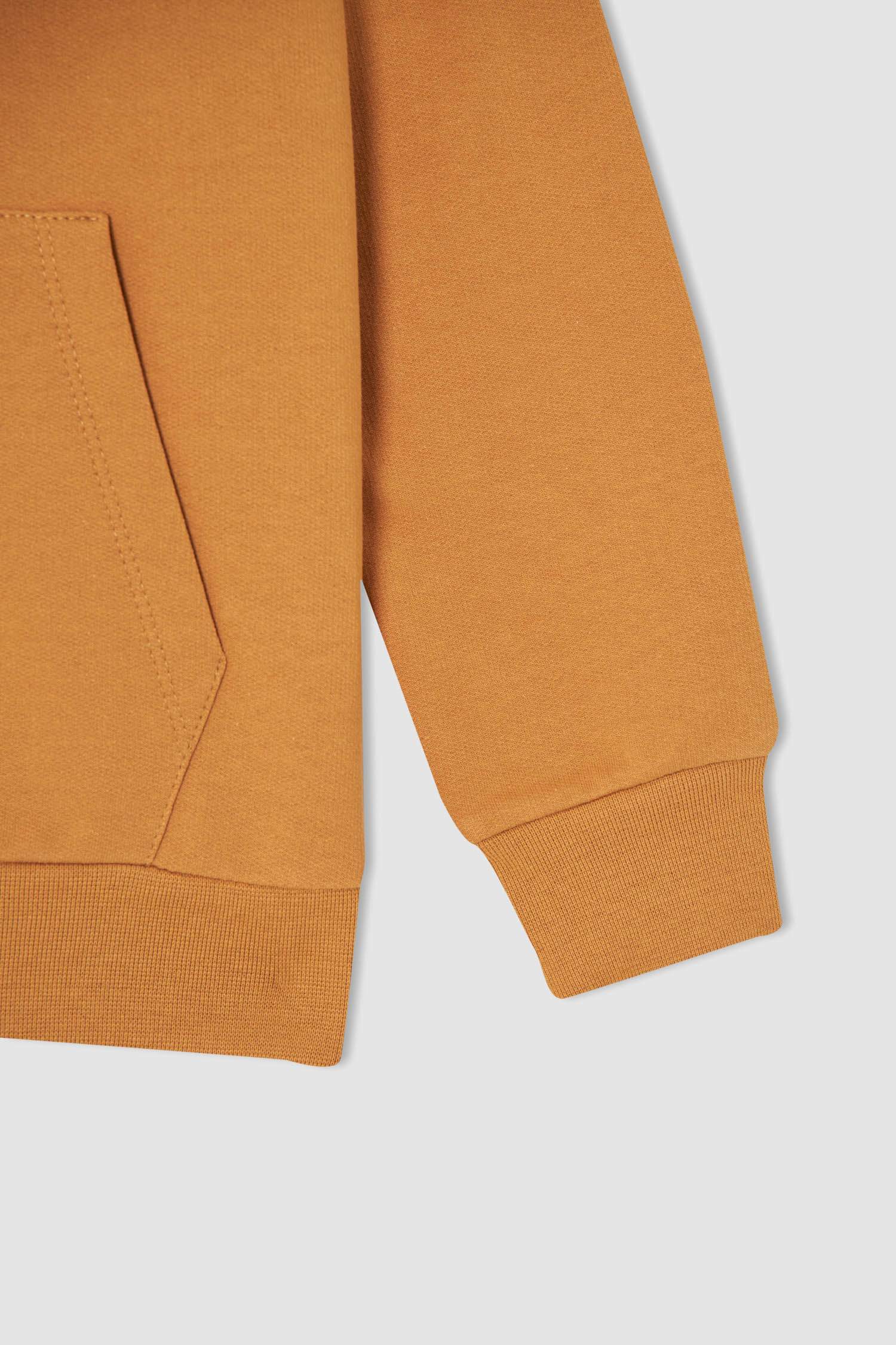 Erkek Çocuk Regular Fit Sırt Baskılı Kapüşonlu Sweatshirt