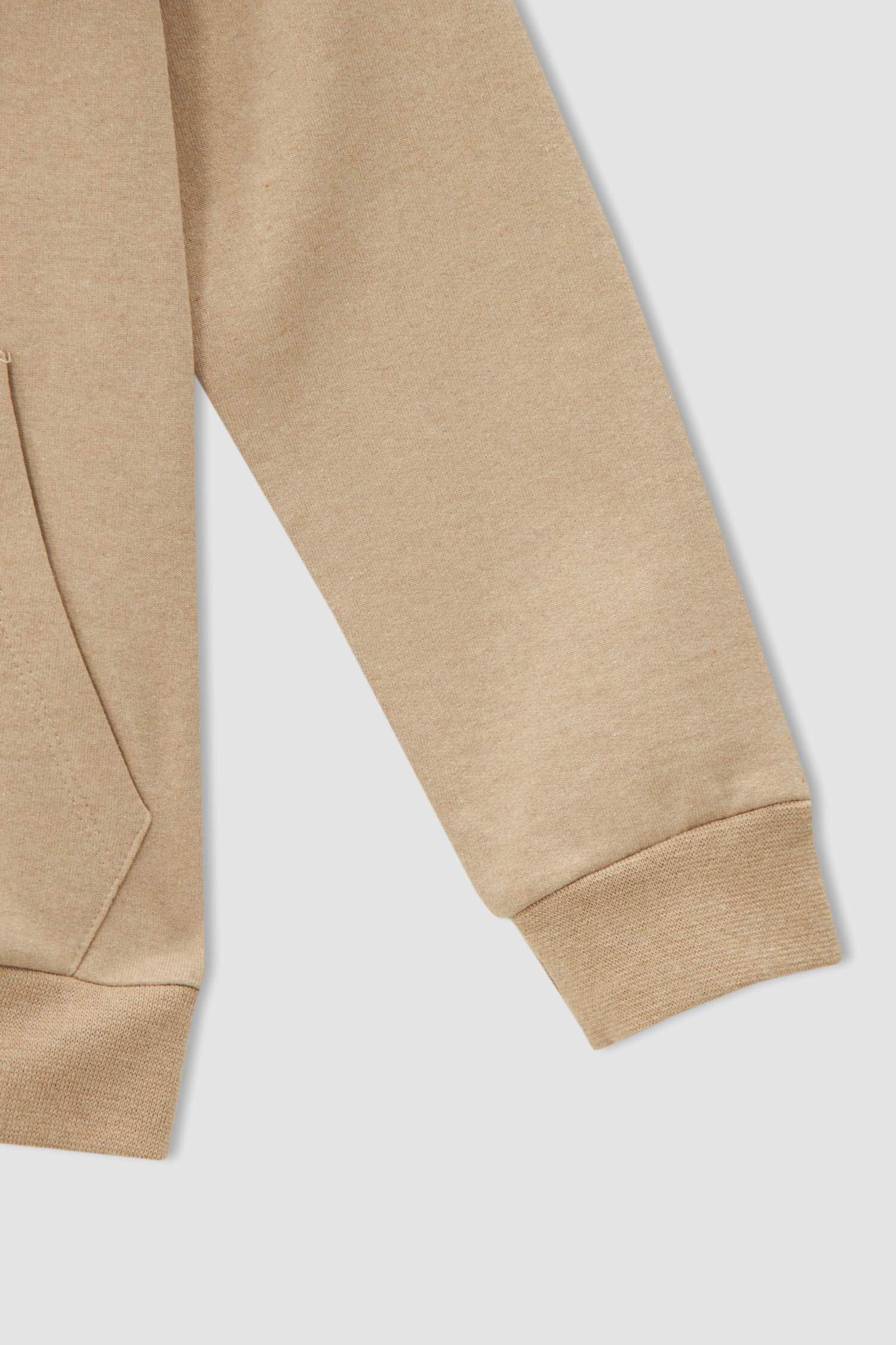 Erkek Çocuk Regular Fit Kapüşonlu İçi Yumuşak Tüylü 2'li Sweatshirt