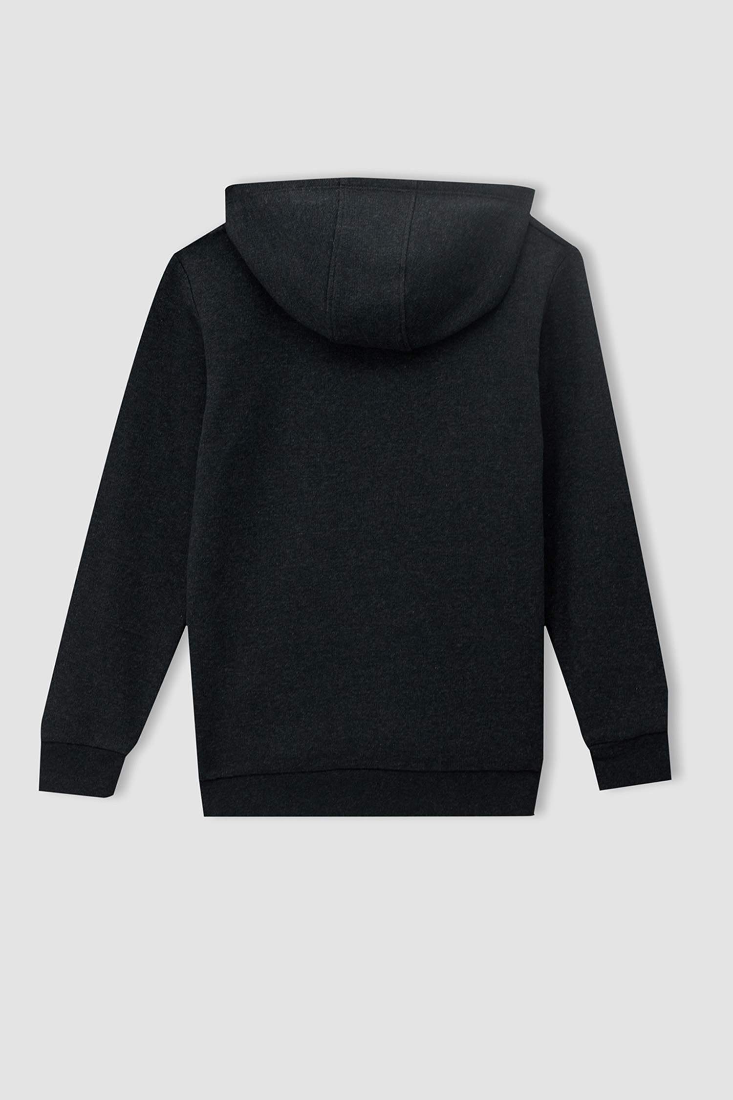 Erkek Çocuk Regular Fit Kapüşonlu İçi Yumuşak Tüylü 2'li Sweatshirt