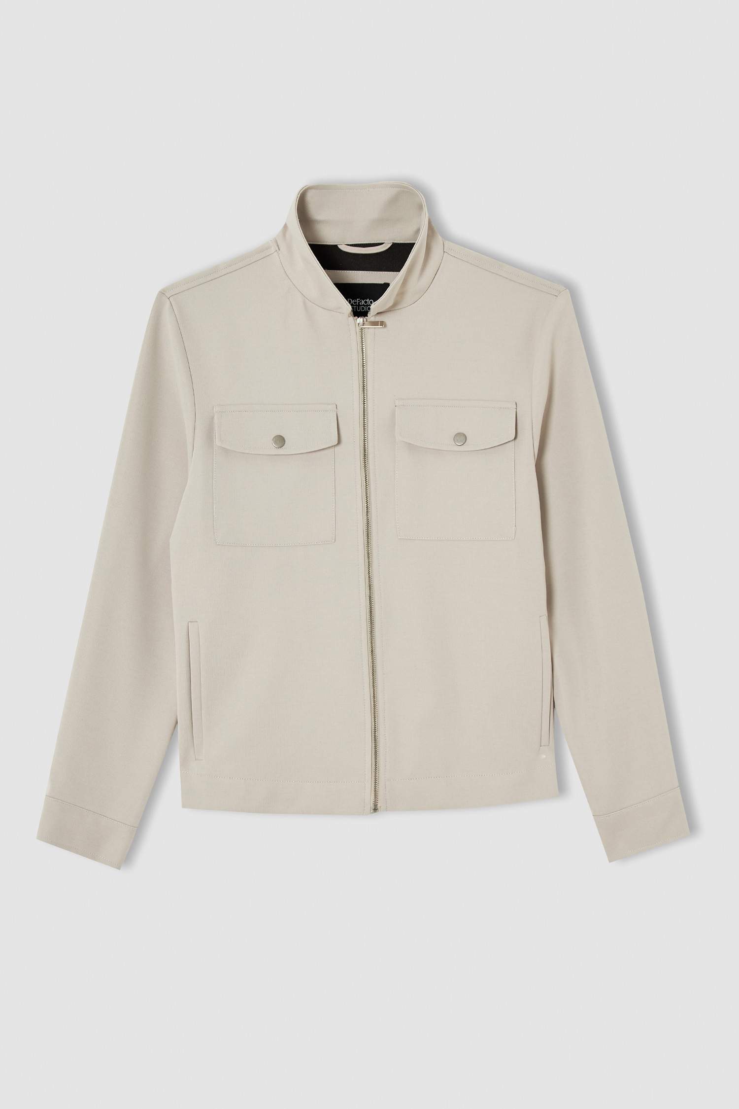 Slim Fit Dik Yaka Gömlek Ceket