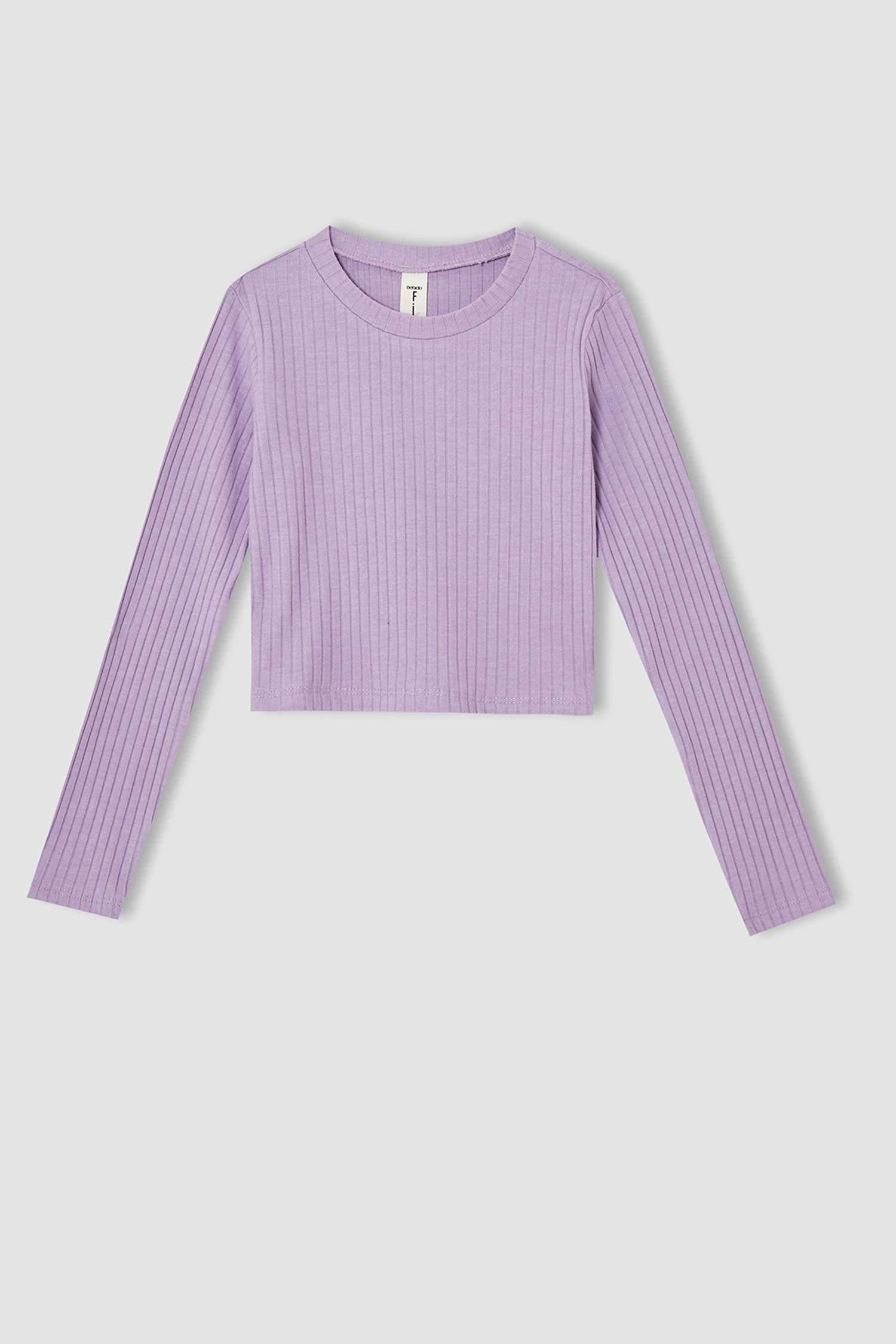 Kız Çocuk Basic Uzun Kollu Crop Tişört