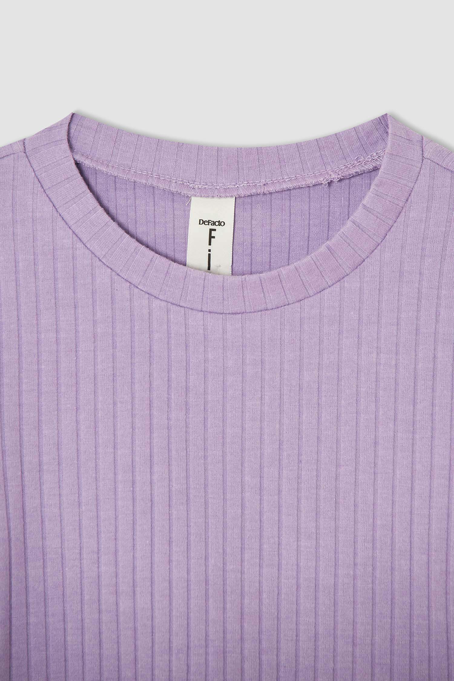 Kız Çocuk Basic Uzun Kollu Crop Tişört