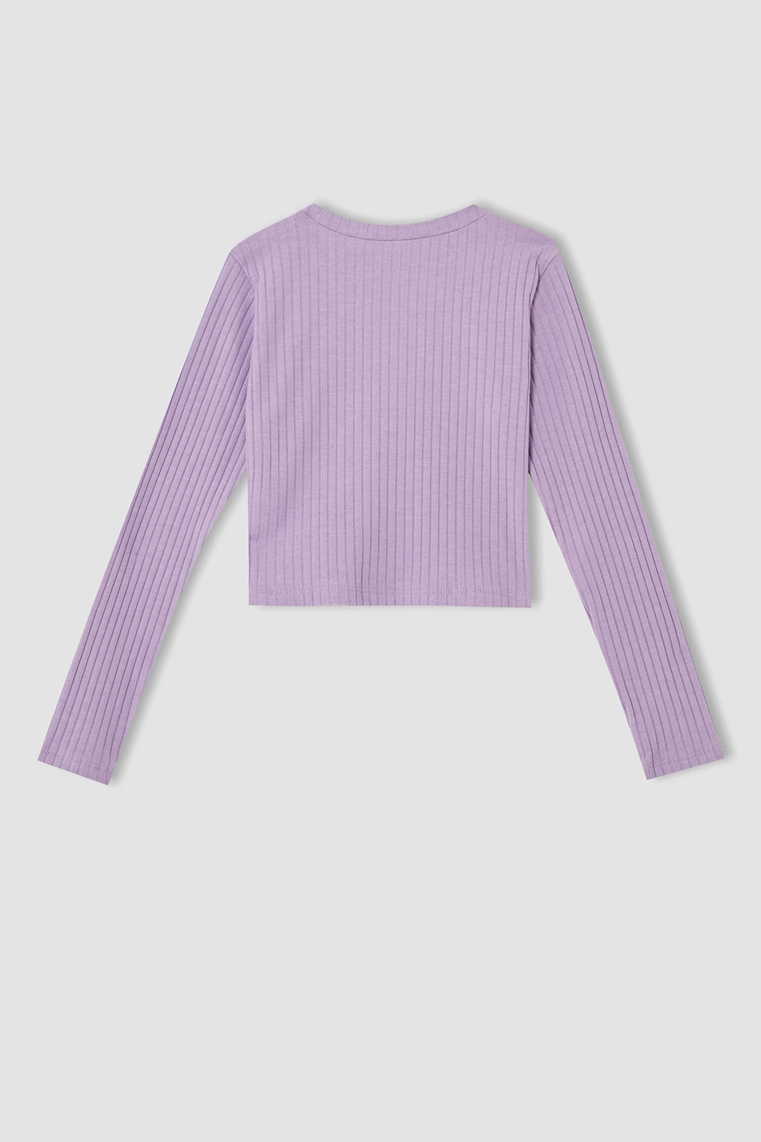 Kız Çocuk Basic Uzun Kollu Crop Tişört