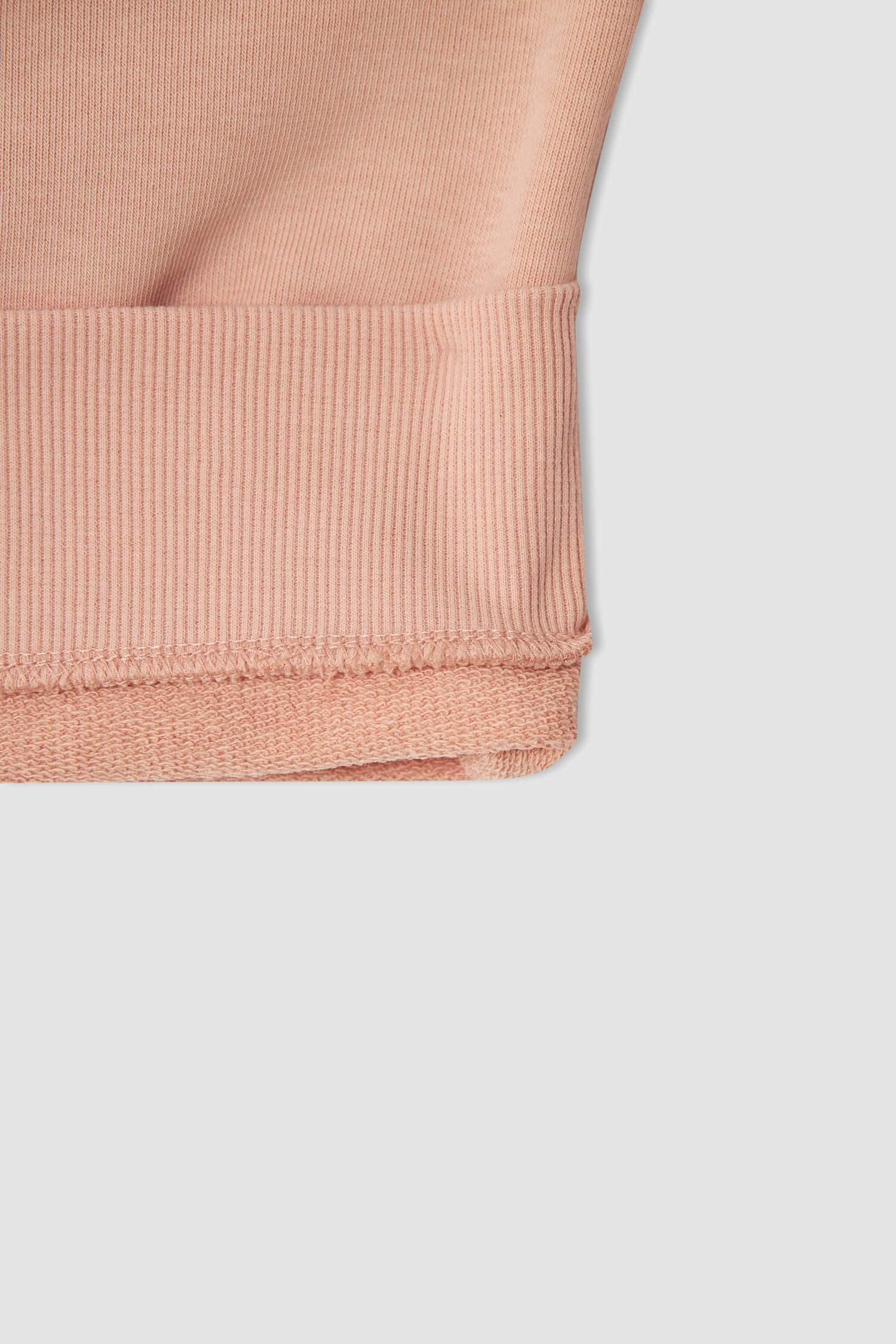 Kız Çocuk Crop Sweatshirt ve Jogger Eşofman Takımı