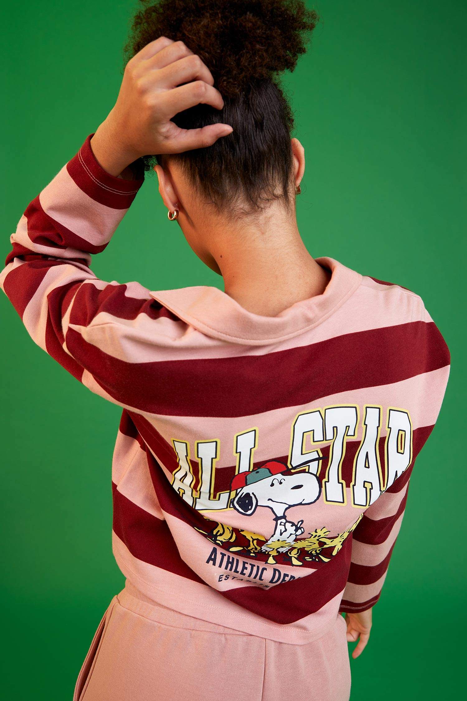 Coool Snoopy Lisanslı Regular Fit Polo Yaka Uzun Kollu Tişört