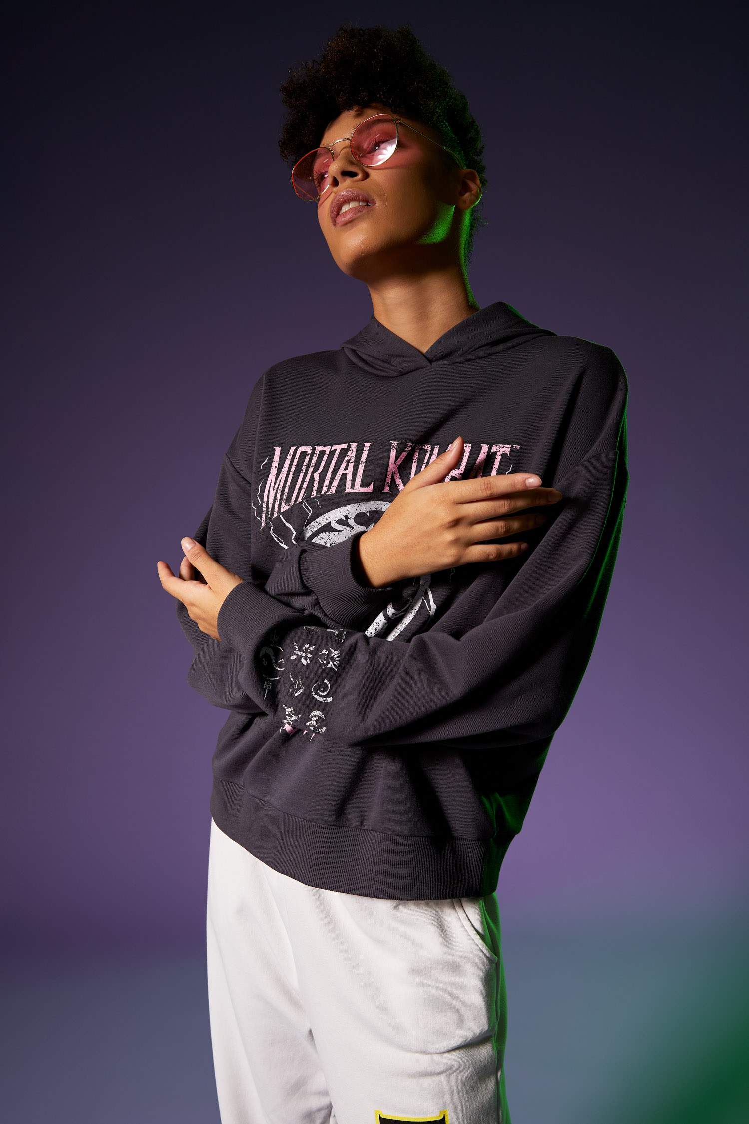 Coool Mortal Kombat Lisanslı Regular Fit Crop Sweatshirt