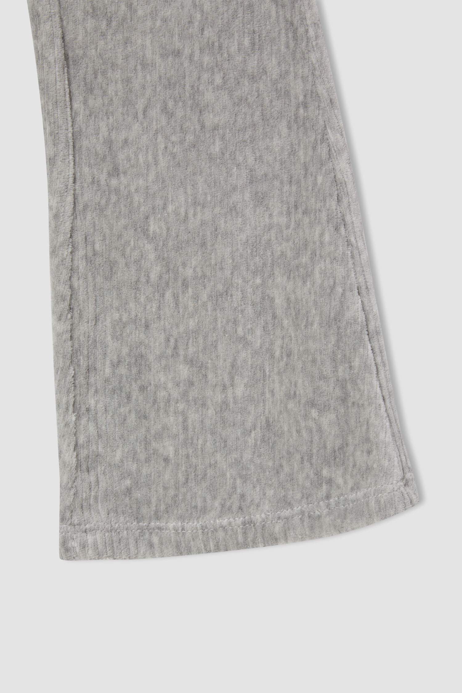 Kız Çocuk Uzun Kollu Triko Görünümlü Pijama Takımı