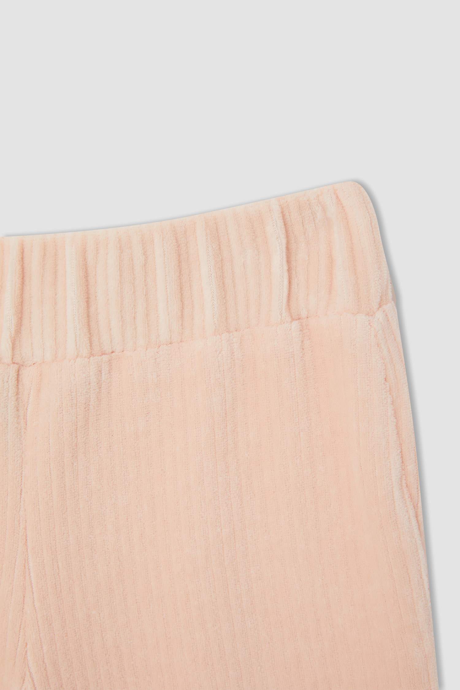 Kız Çocuk Uzun Kollu Triko Görünümlü Pijama Takımı