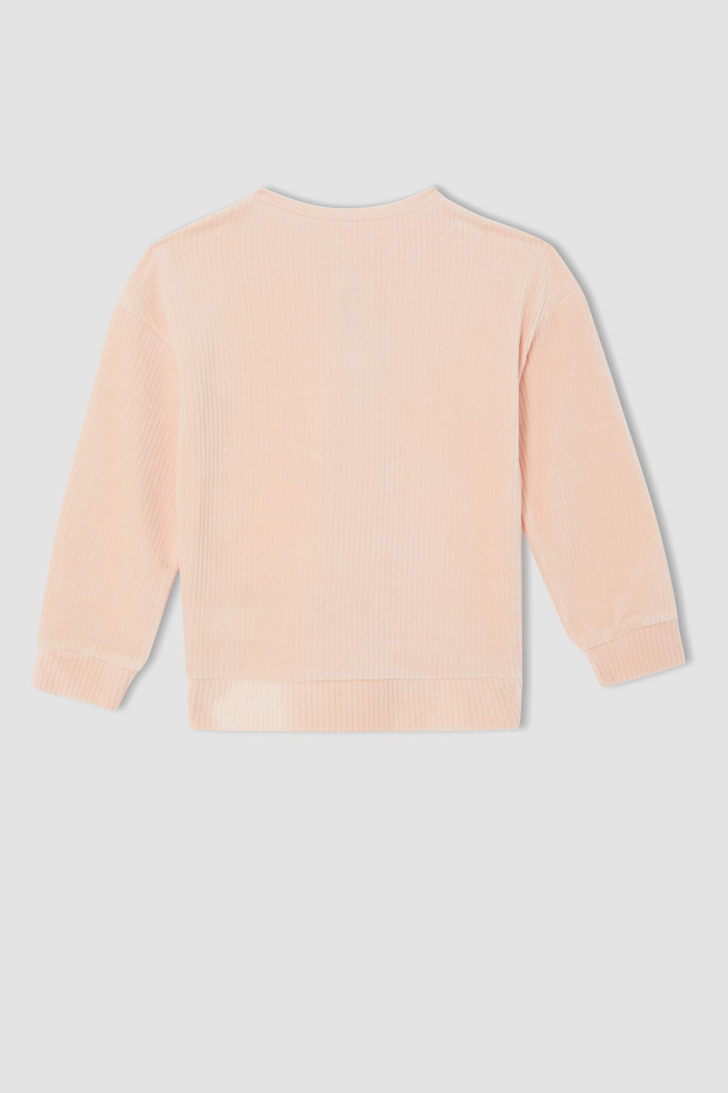 Kız Çocuk Uzun Kollu Triko Görünümlü Pijama Takımı