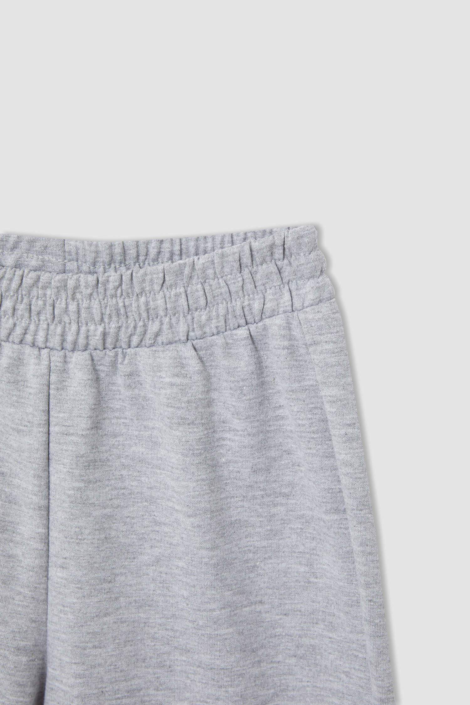 Kız Çocuk Regular Fit Kapüşonlu Uzun Kollu Pamuklu Pijama Takım