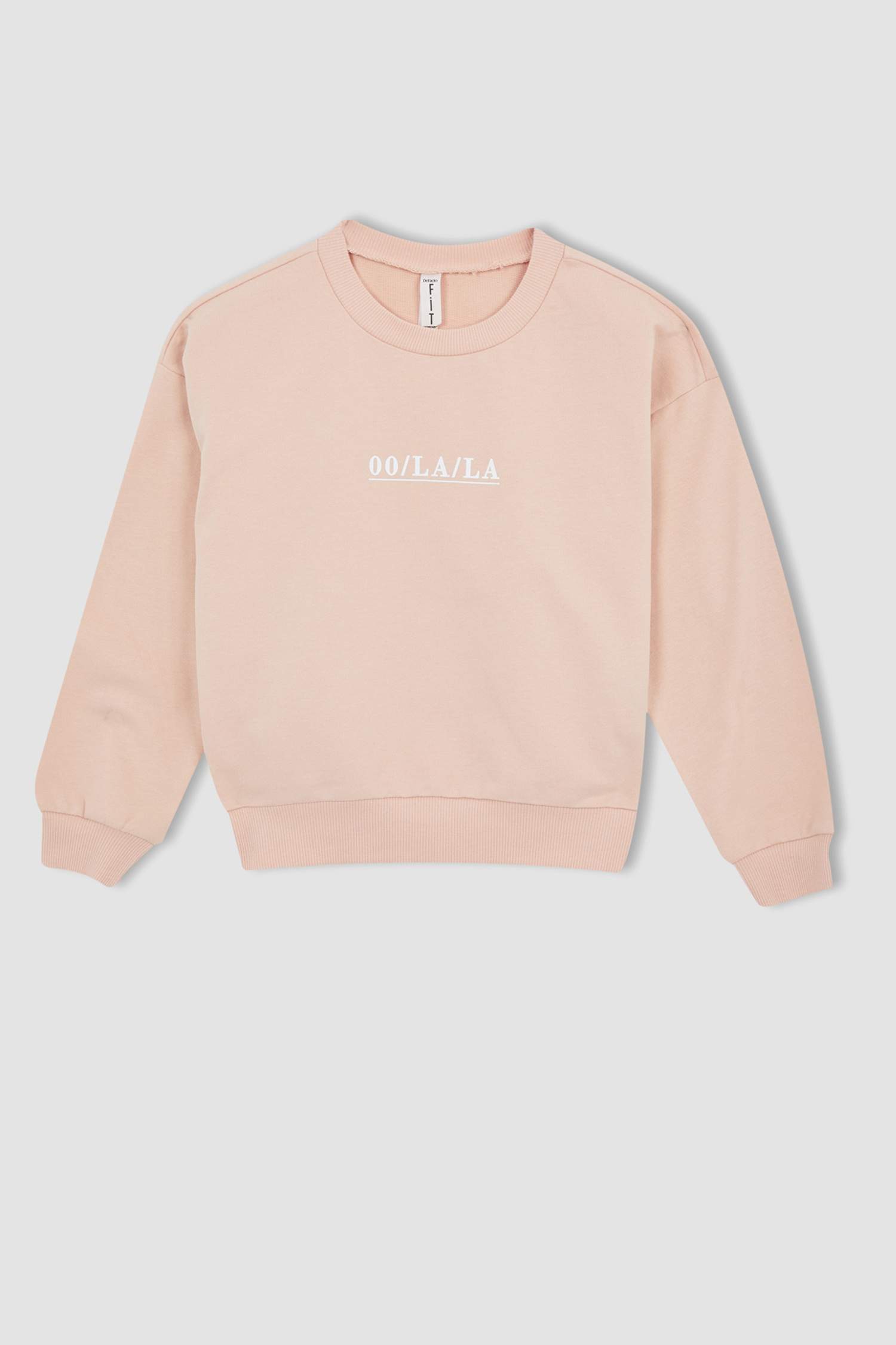 Kız Çocuk Bisiklet Yaka Uzun Kollu Pamuklu Pijama Takım