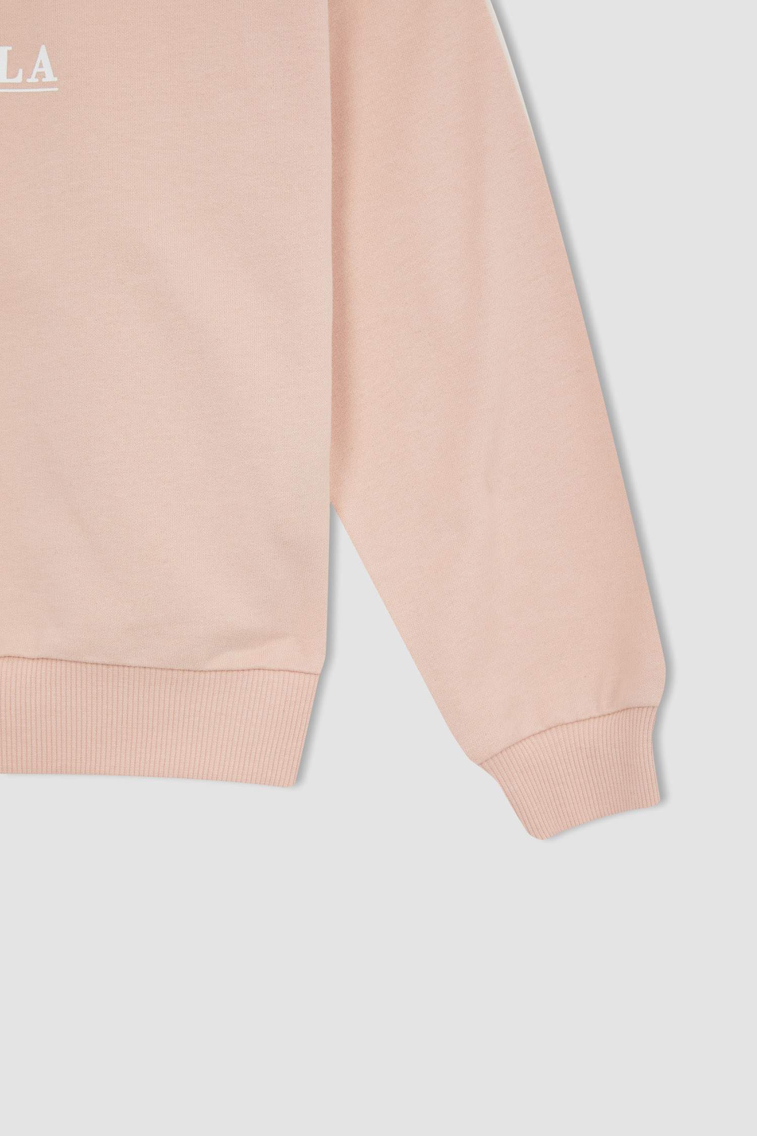 Kız Çocuk Bisiklet Yaka Uzun Kollu Pamuklu Pijama Takım