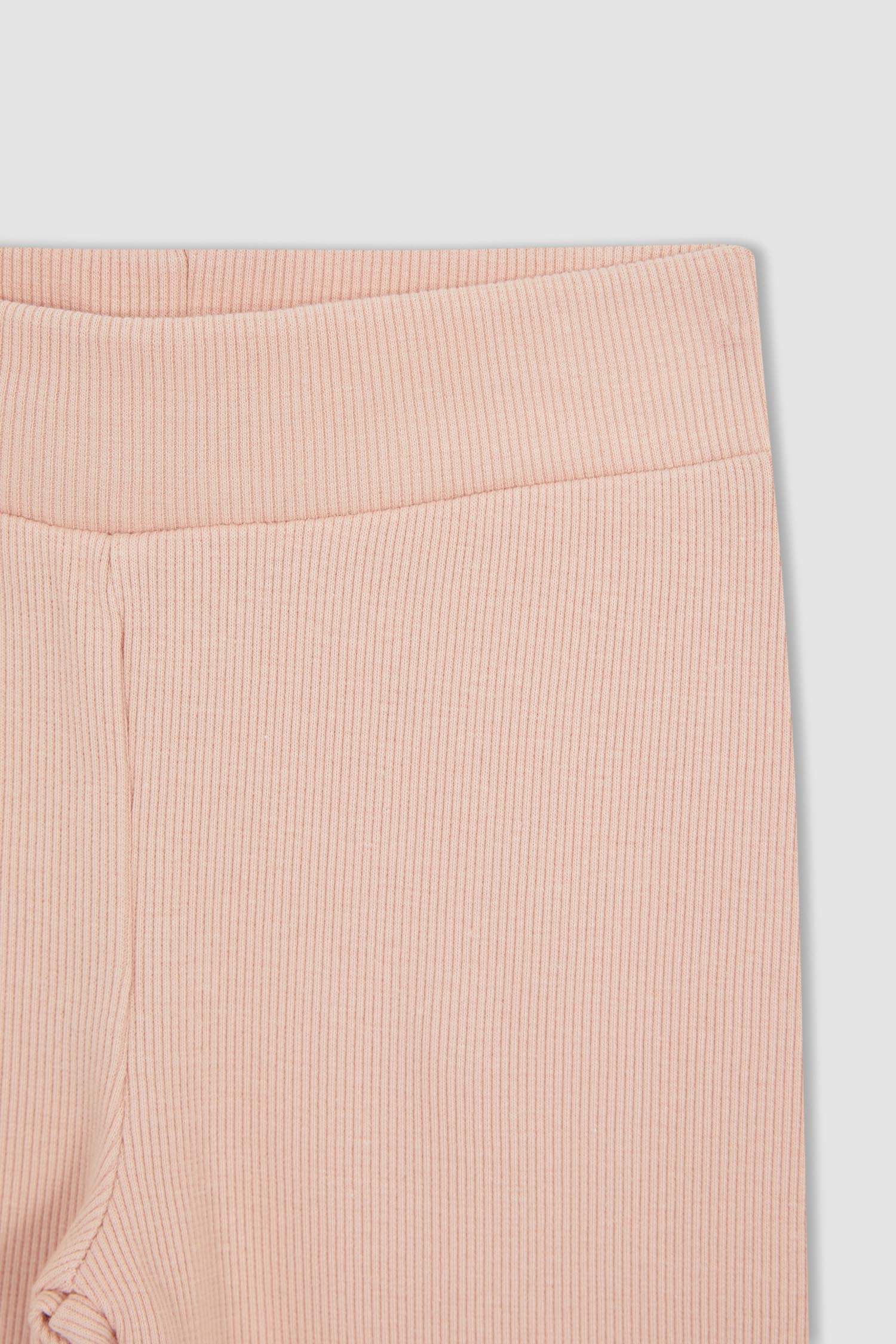 Kız Çocuk Bisiklet Yaka Uzun Kollu Pamuklu Pijama Takım
