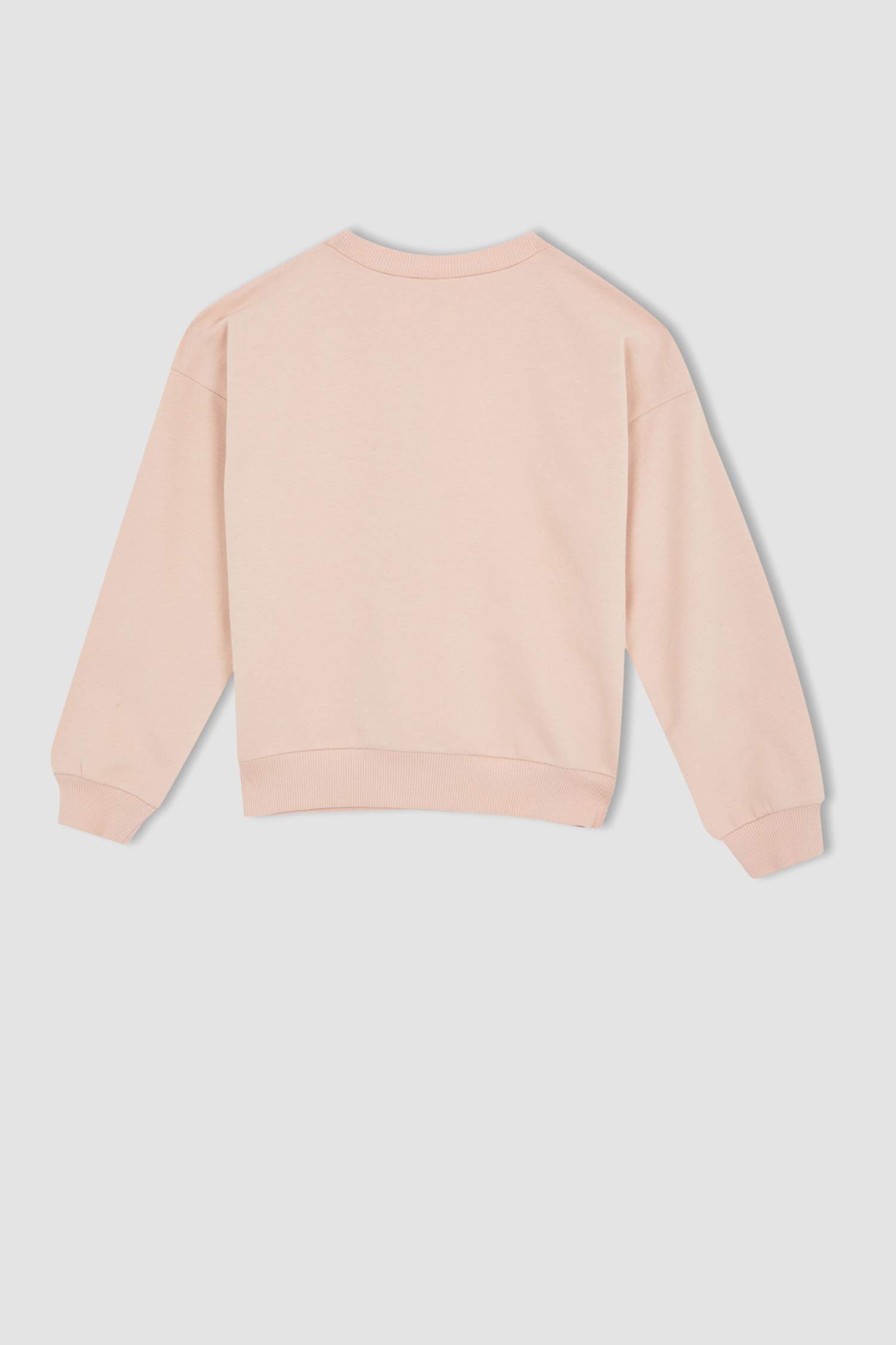Kız Çocuk Bisiklet Yaka Uzun Kollu Pamuklu Pijama Takım