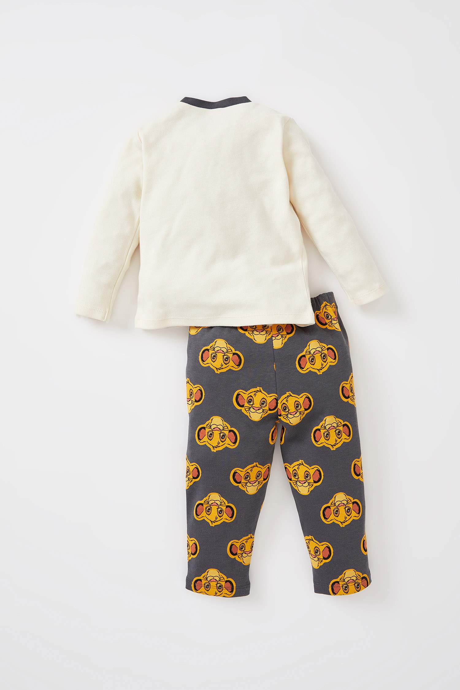 Erkek Bebek Lion King Lisanslı Uzun Kollu Pamuklu Pijama Takım