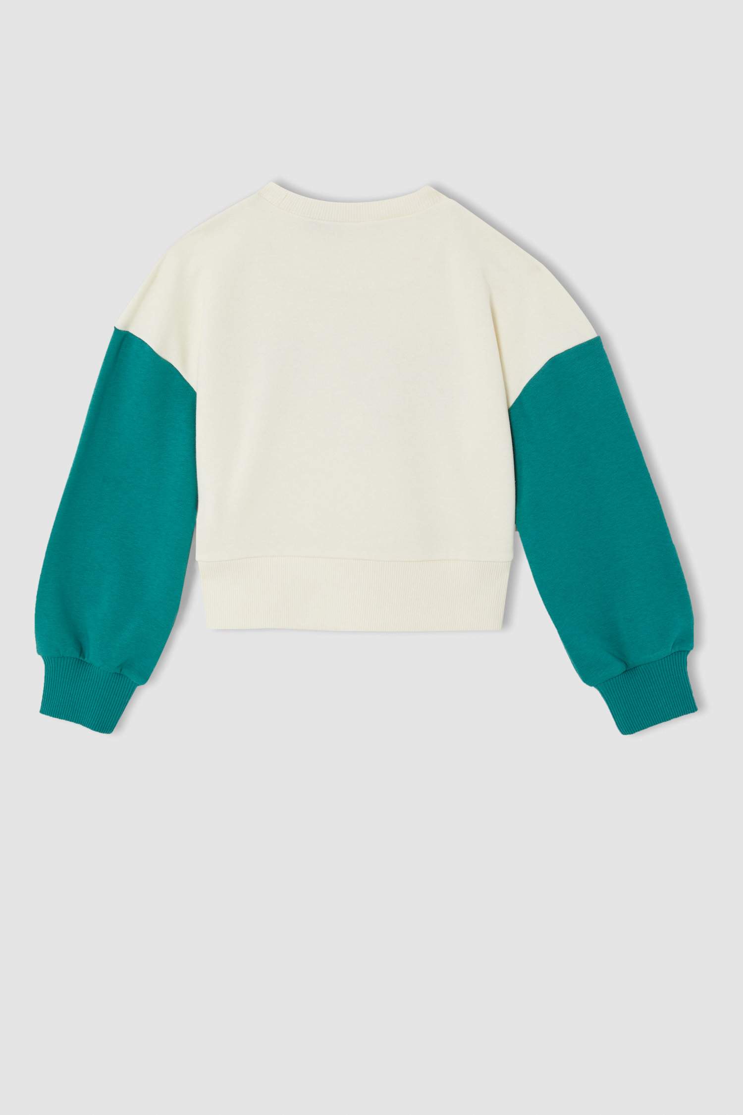 Kız Çocuk Boston Celtics Lisanslı Crop Bisiklet Yaka Sweatshirt
