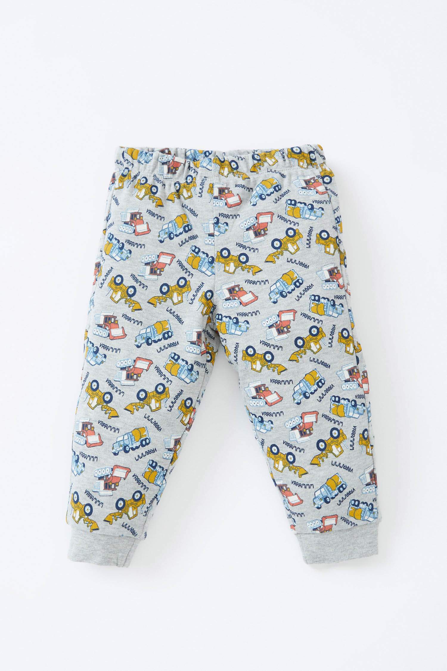 Erkek Bebek Desenli Uzun Kollu Pamuklu Pijama Takım