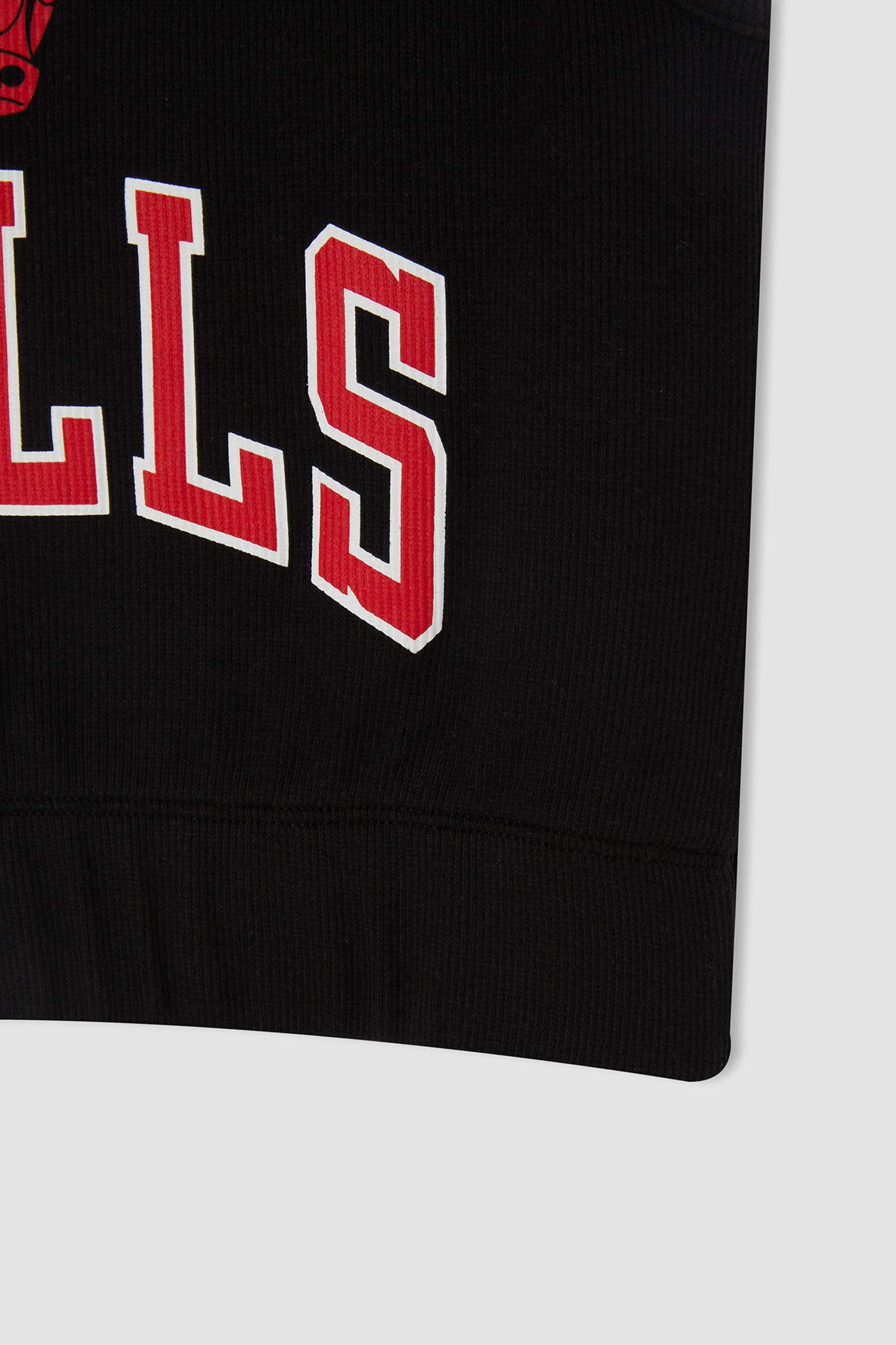 Kız Çocuk Chicago Bulls Lisanslı Crop Bisiklet Yaka Atlet