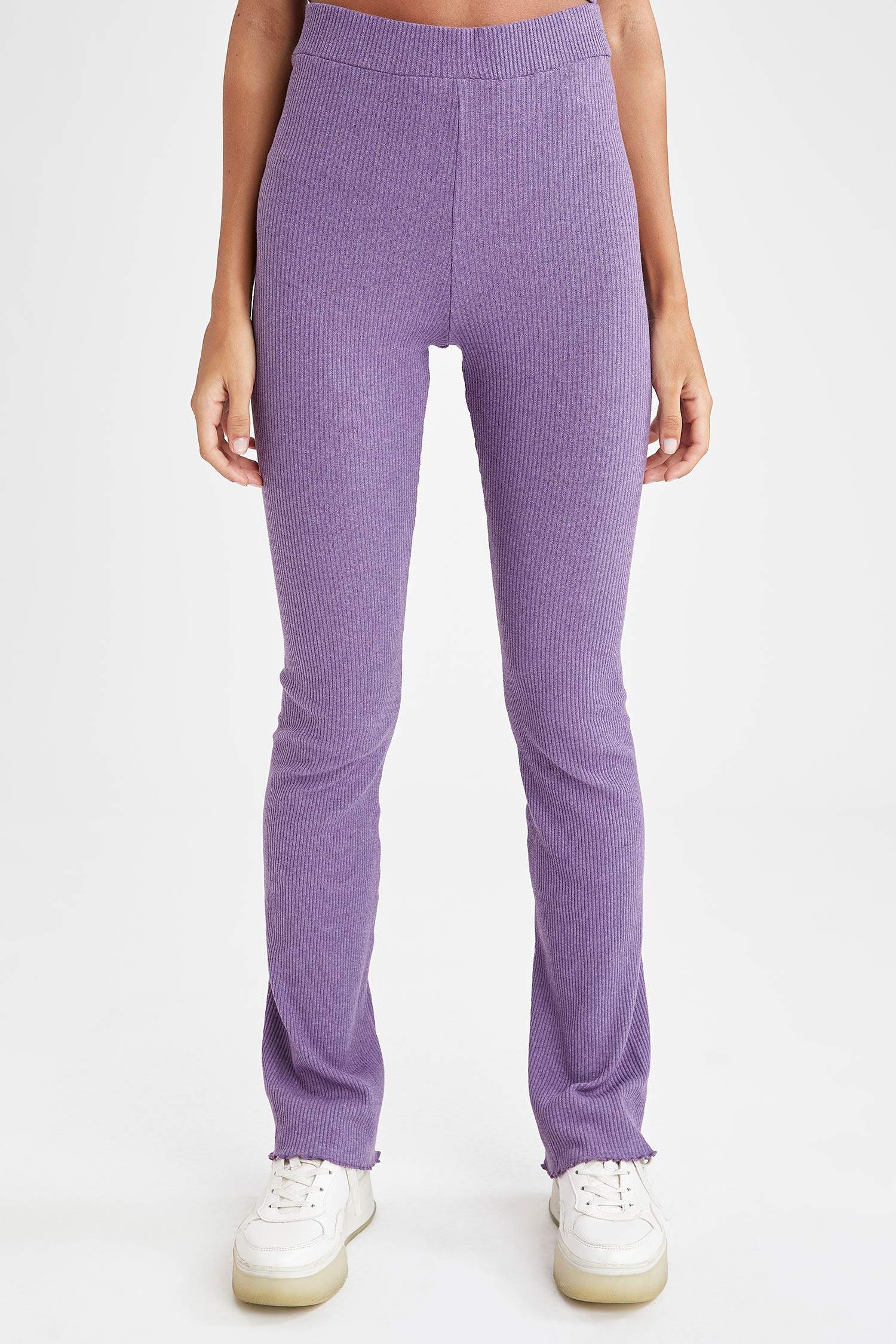 Geniş Paça Slim Fit Kaşkorse Tayt