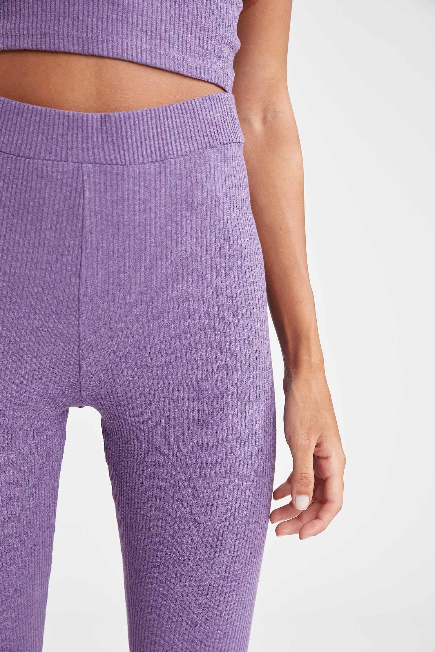 Geniş Paça Slim Fit Kaşkorse Tayt