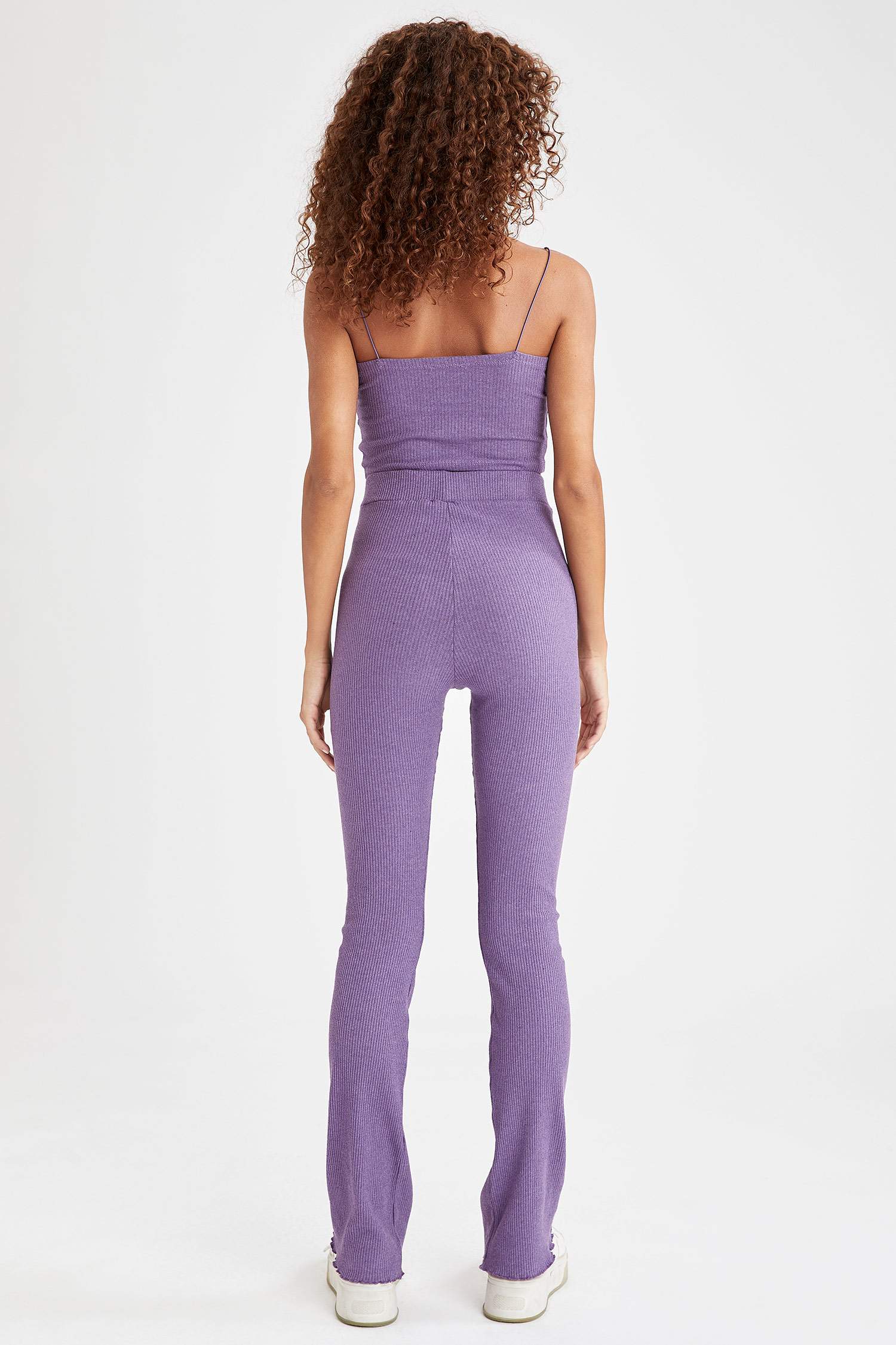 Geniş Paça Slim Fit Kaşkorse Tayt